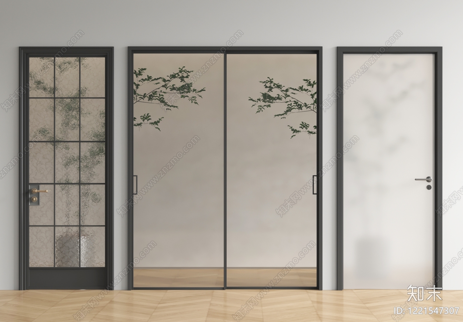极简单开门SU模型下载【ID:1221547307】