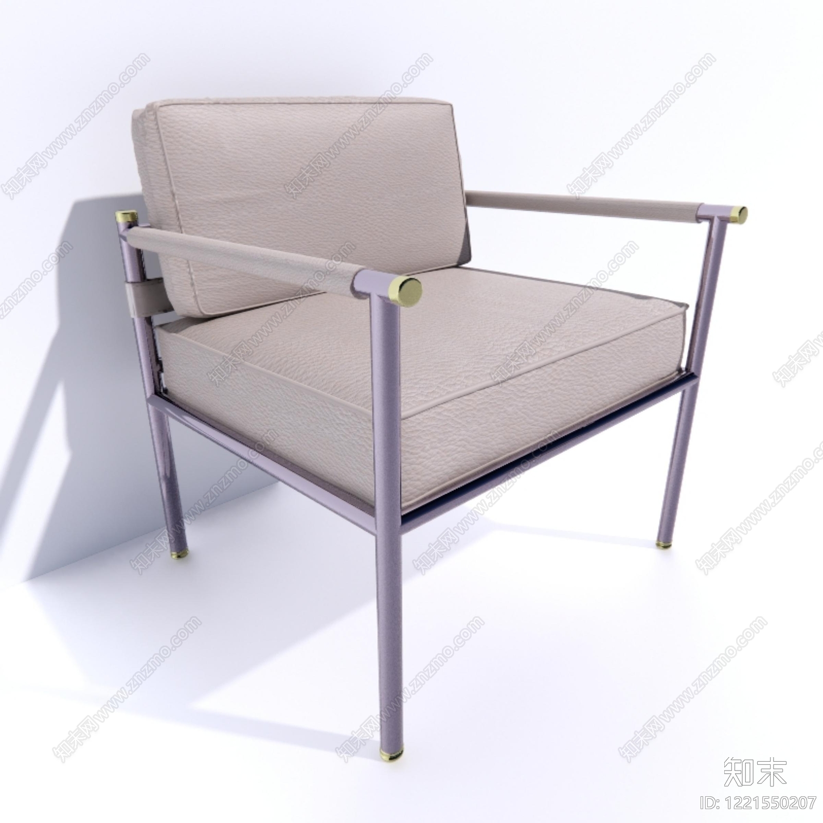 轻奢休闲椅3D模型下载【ID:1221550207】