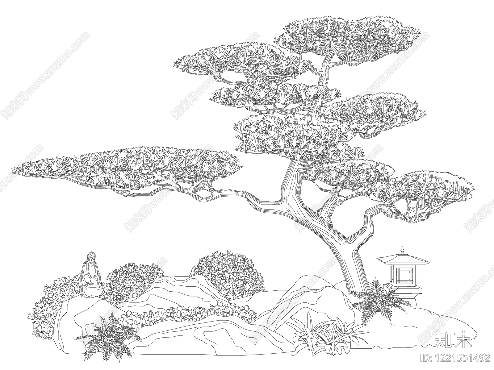 新中式景观CAD图纸