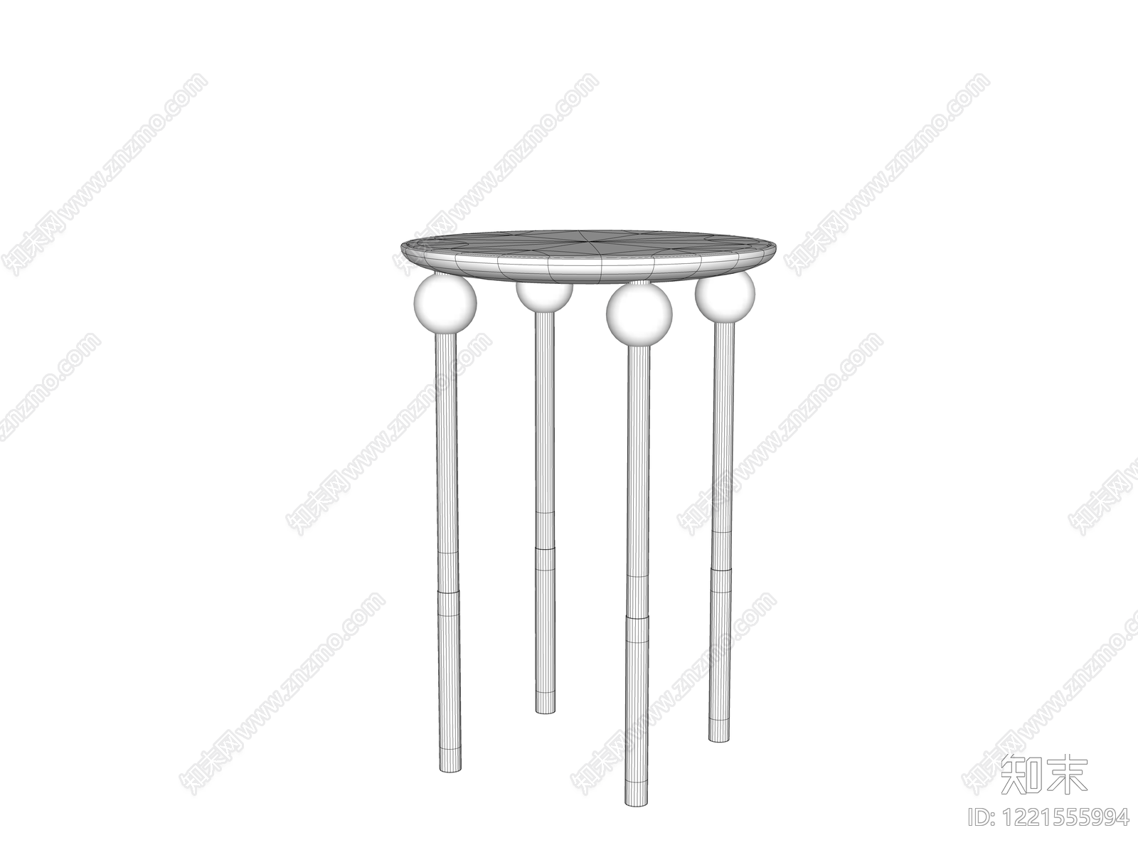 现代简约边几SU模型下载【ID:1221555994】