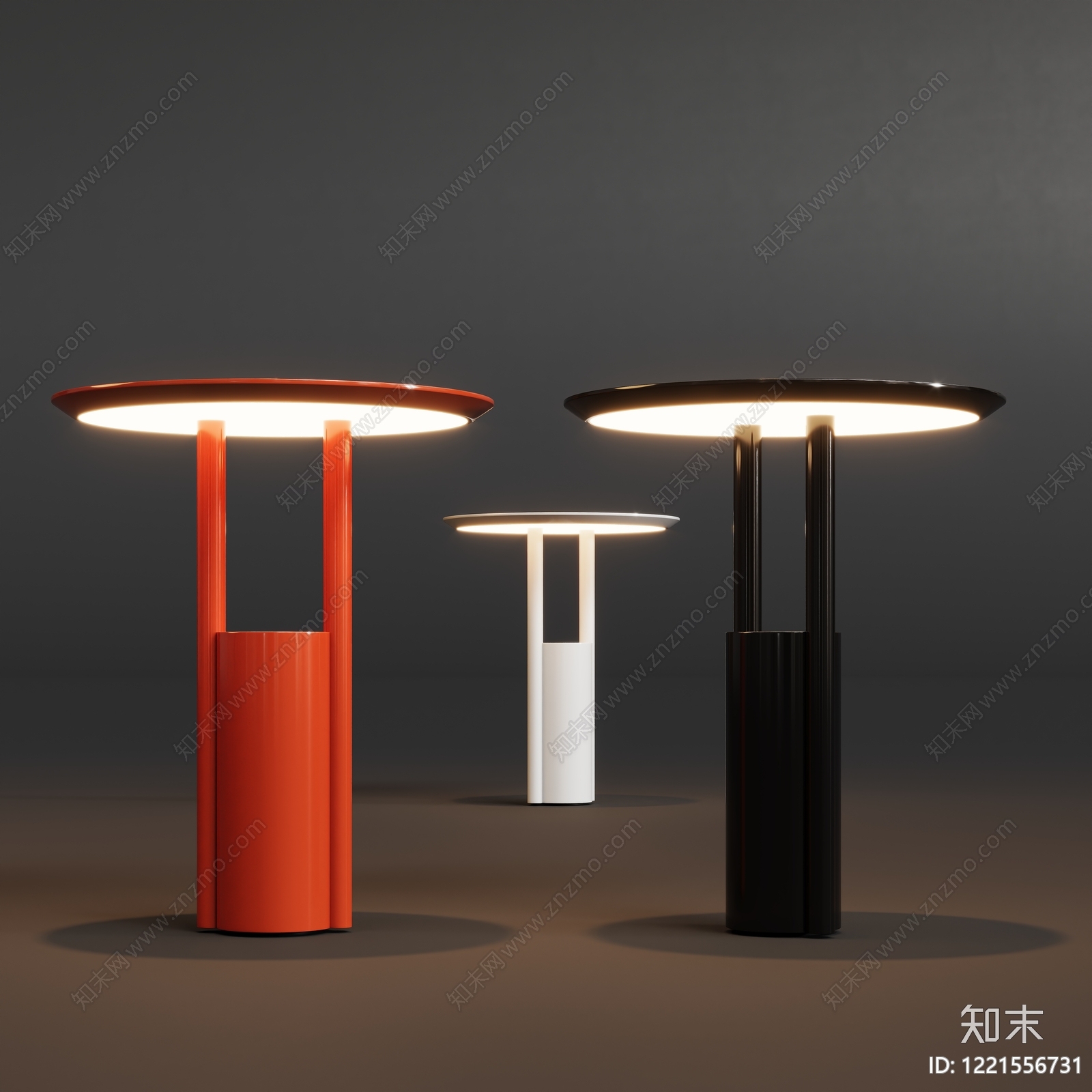 极简灯具组合SU模型下载【ID:1221556731】