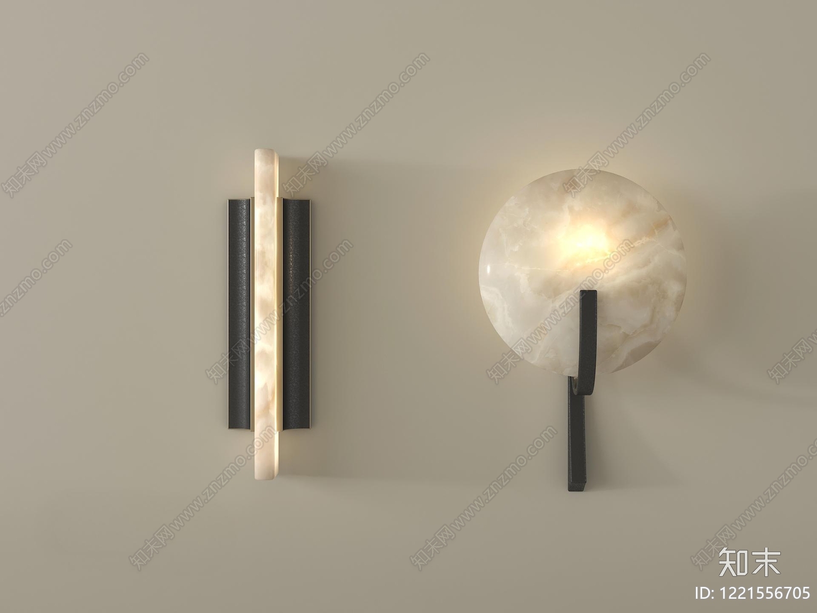 极简灯具组合SU模型下载【ID:1221556705】