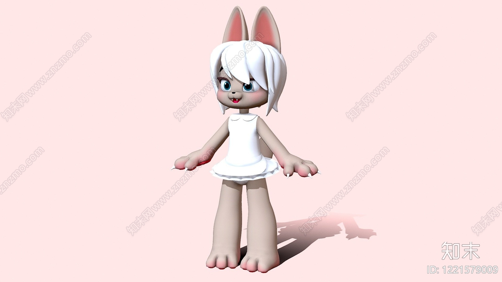 null虚拟人物3D模型渲染效果图