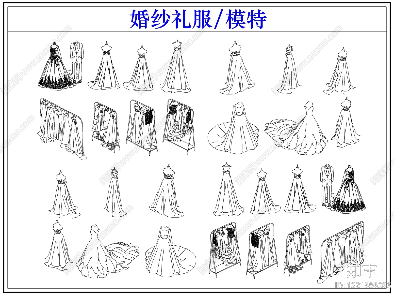 婚纱店CAD图纸