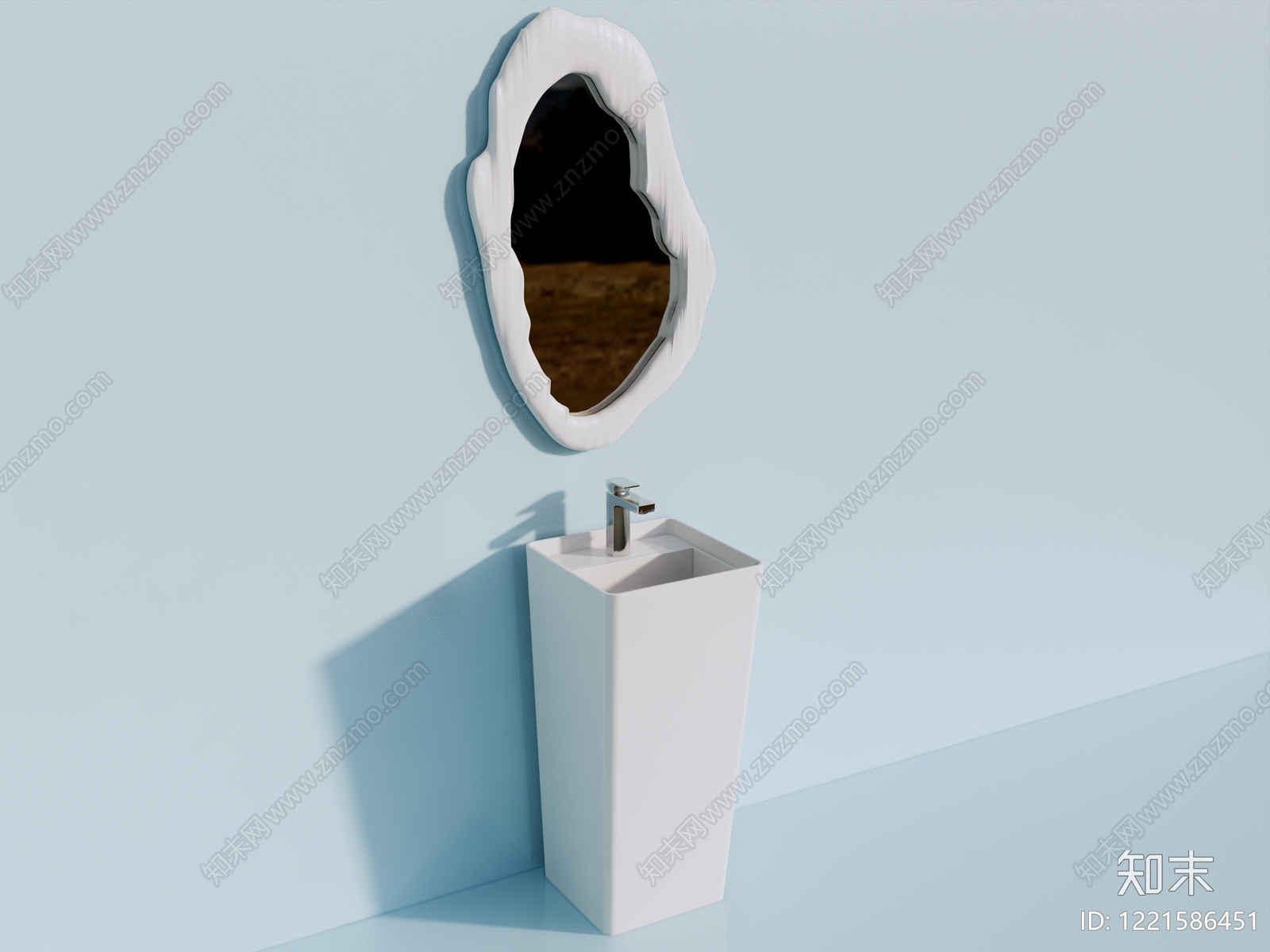 极简台盆SU模型下载【ID:1221586451】