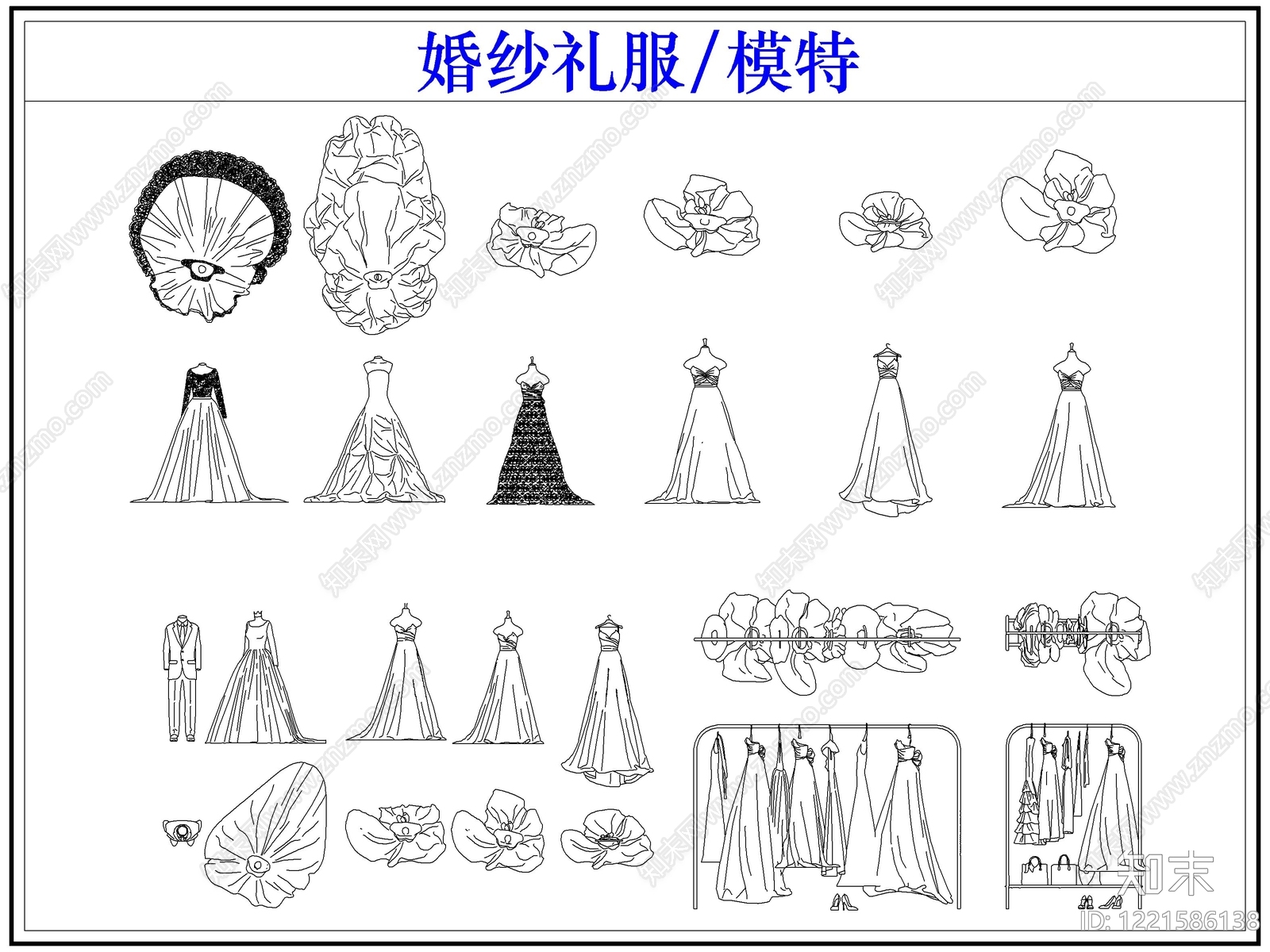 婚纱店CAD图纸