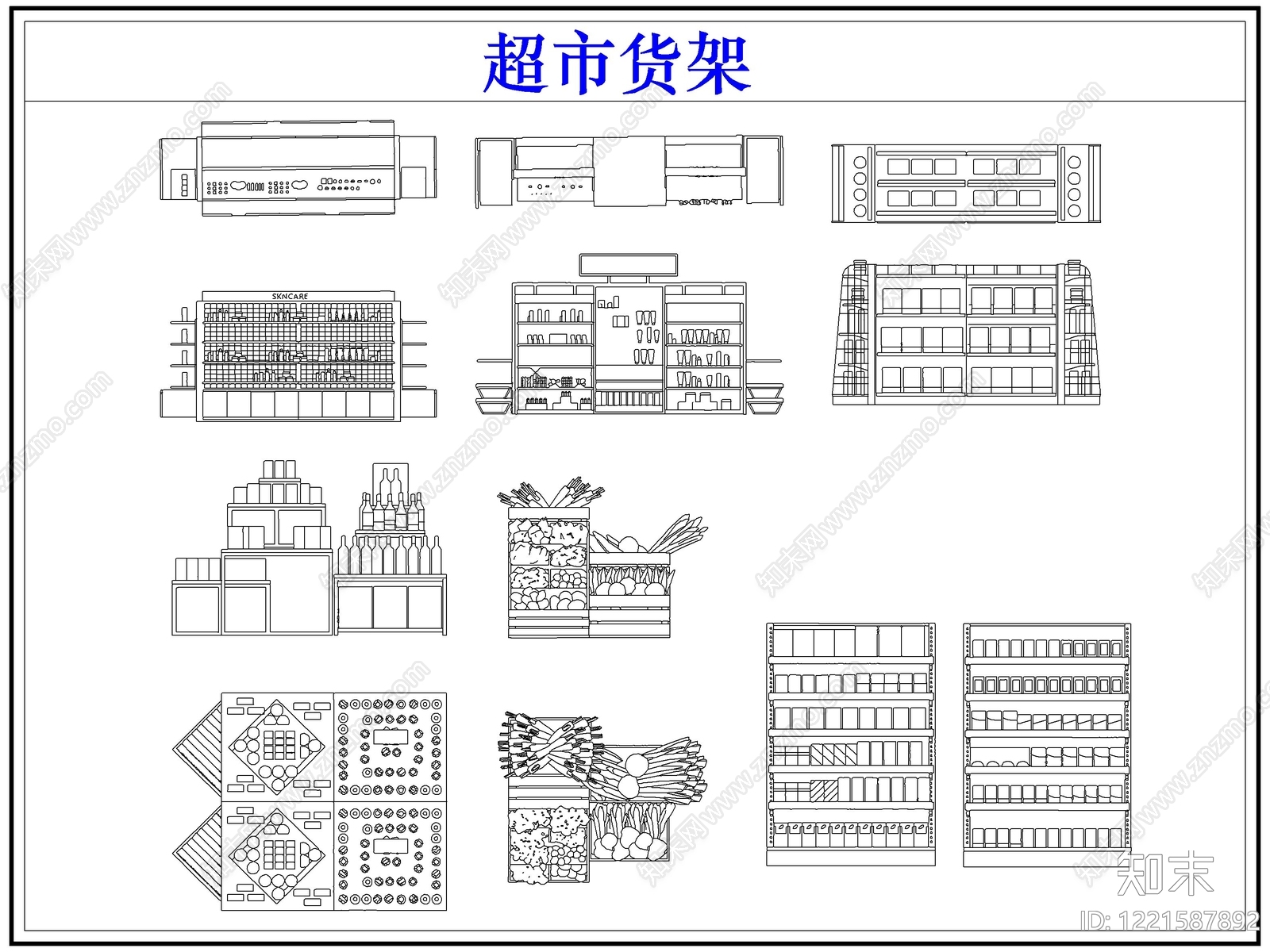 综合器材设备图库CAD图纸