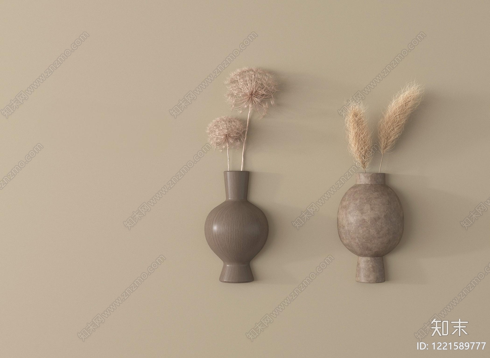 侘寂挂件3D模型下载【ID:1221589777】