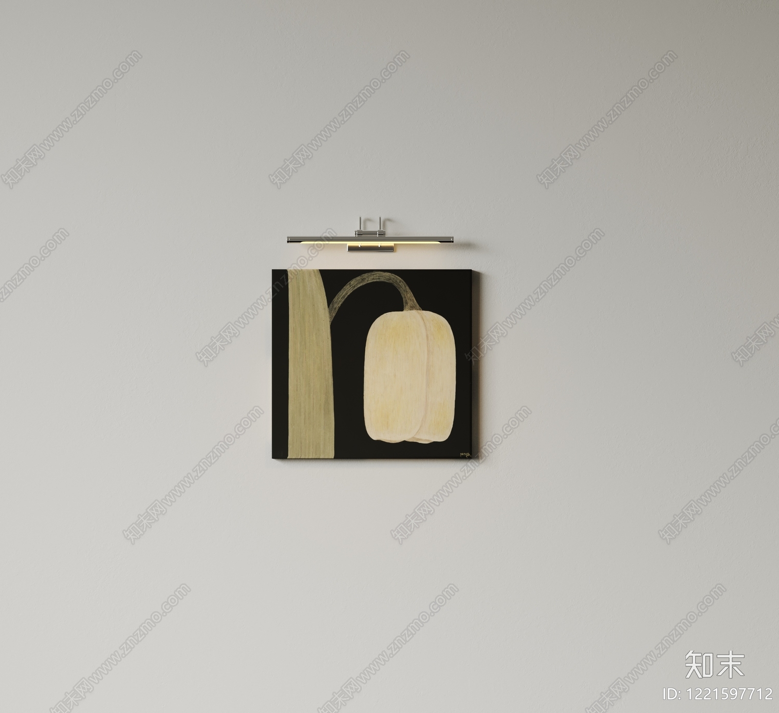 极简抽象画SU模型下载【ID:1221597712】