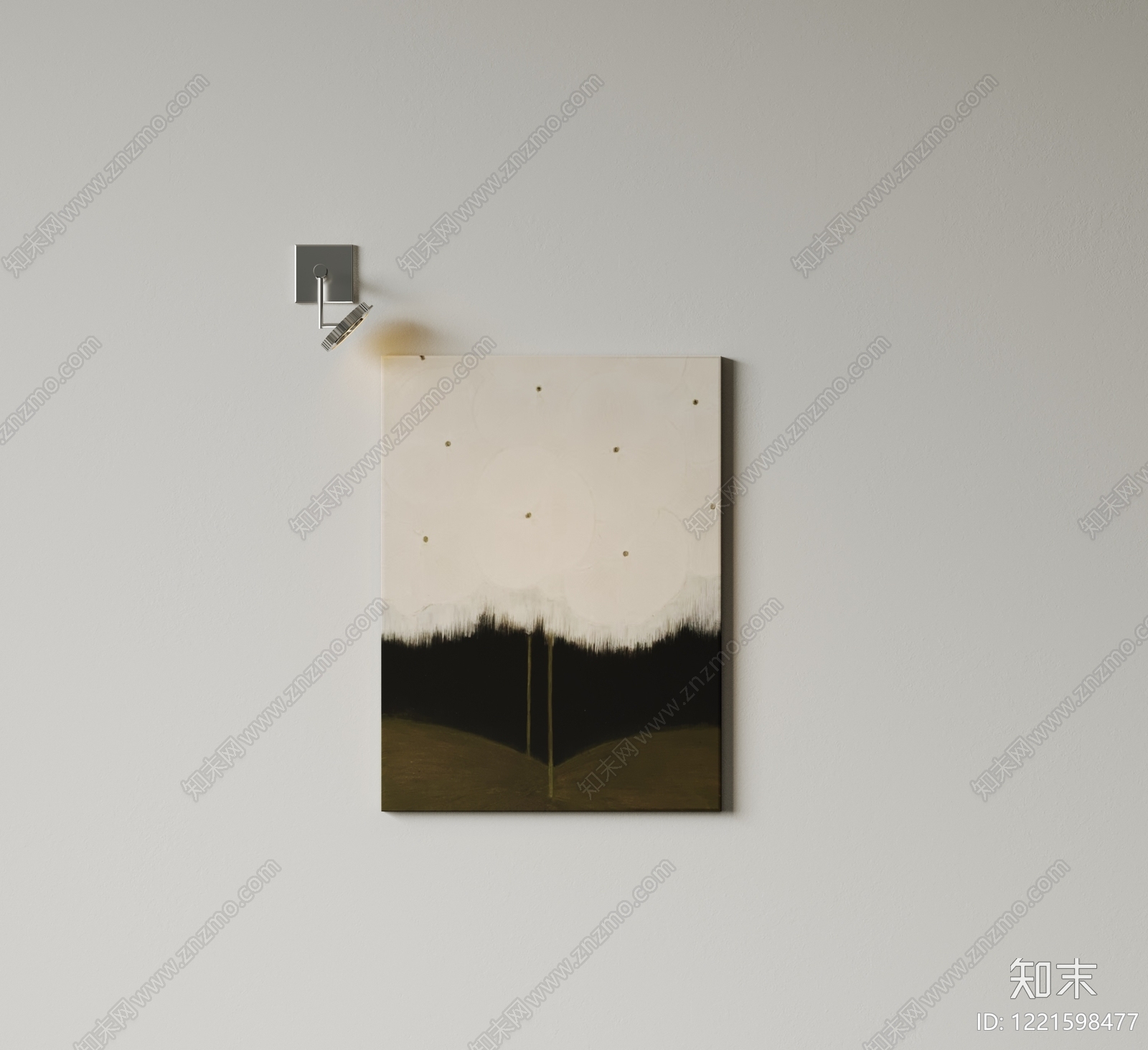 极简抽象挂画3D模型下载【ID:1221598477】