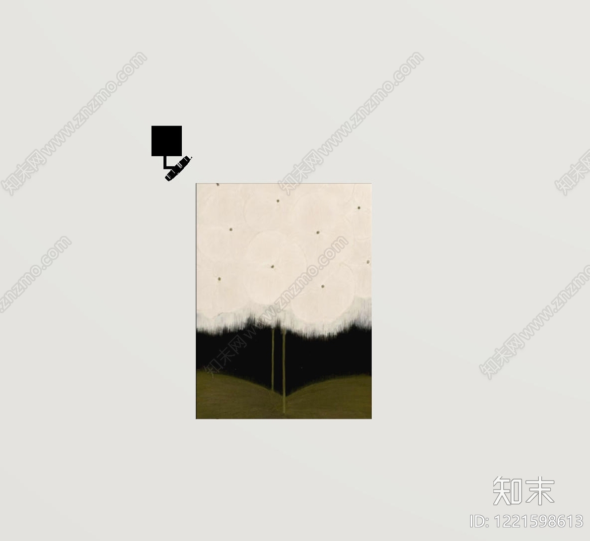 极简抽象画SU模型下载【ID:1221598613】