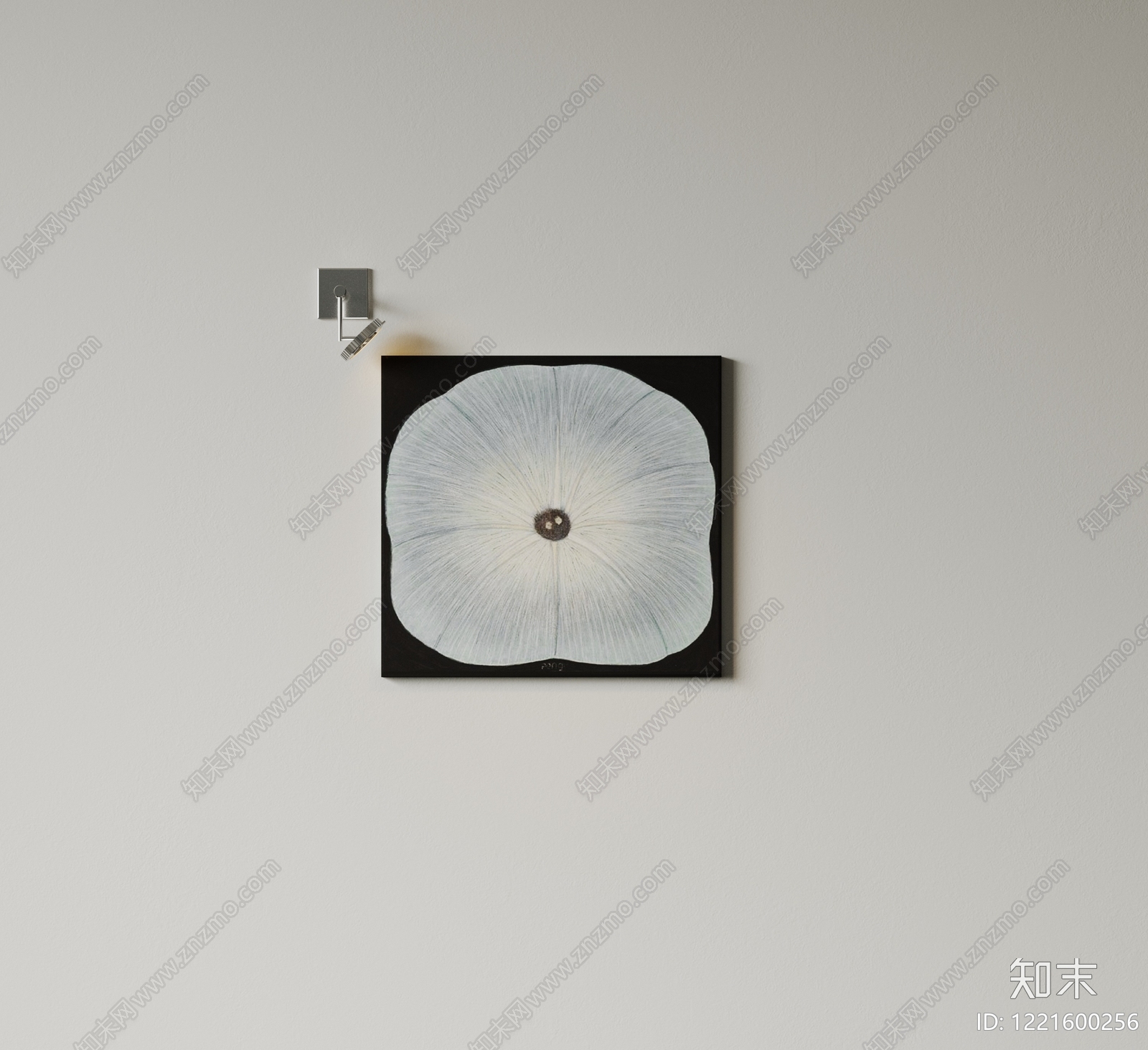 极简黑白挂画3D模型下载【ID:1221600256】