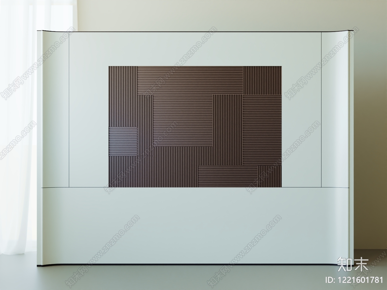 极简床头背景墙3D模型下载【ID:1221601781】
