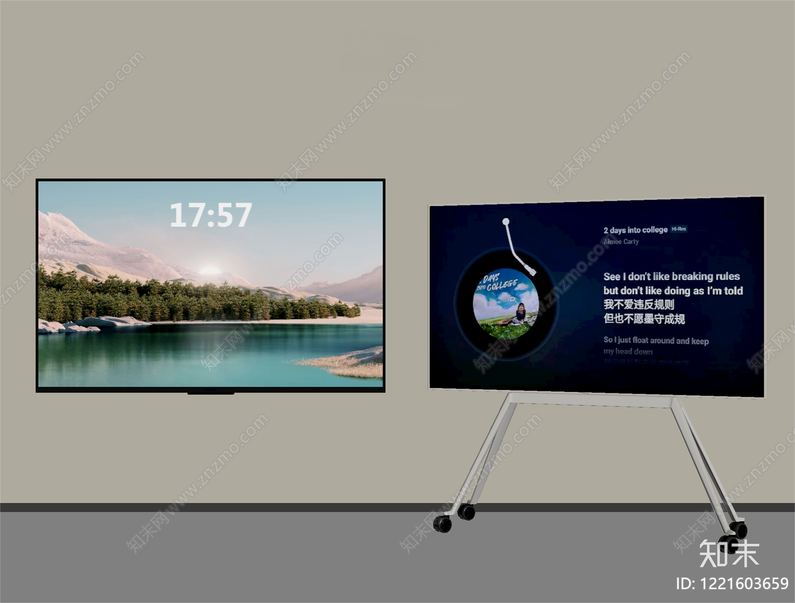 极简电视SU模型下载【ID:1221603659】