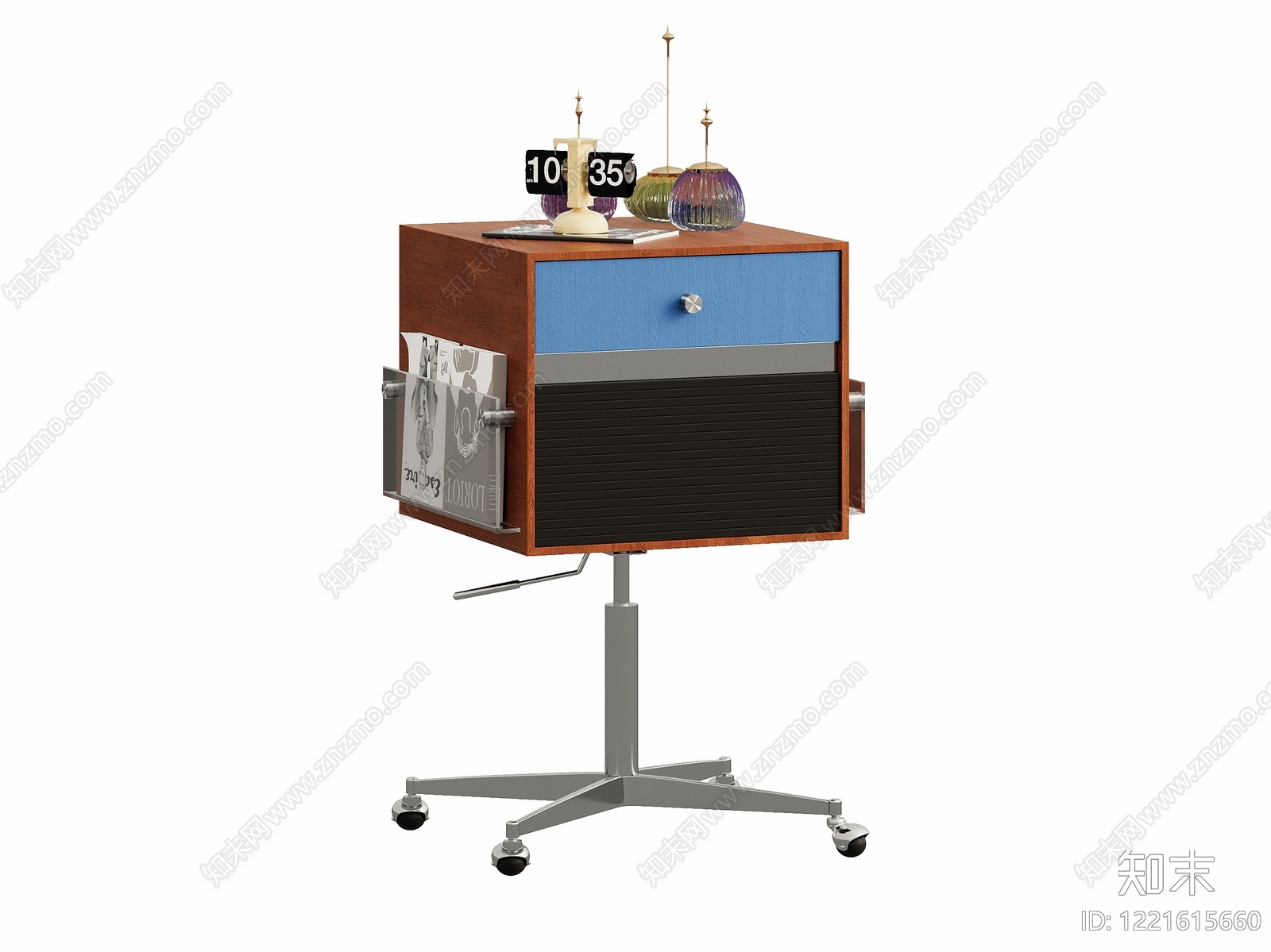 中古风床头柜3D模型下载【ID:1221615660】