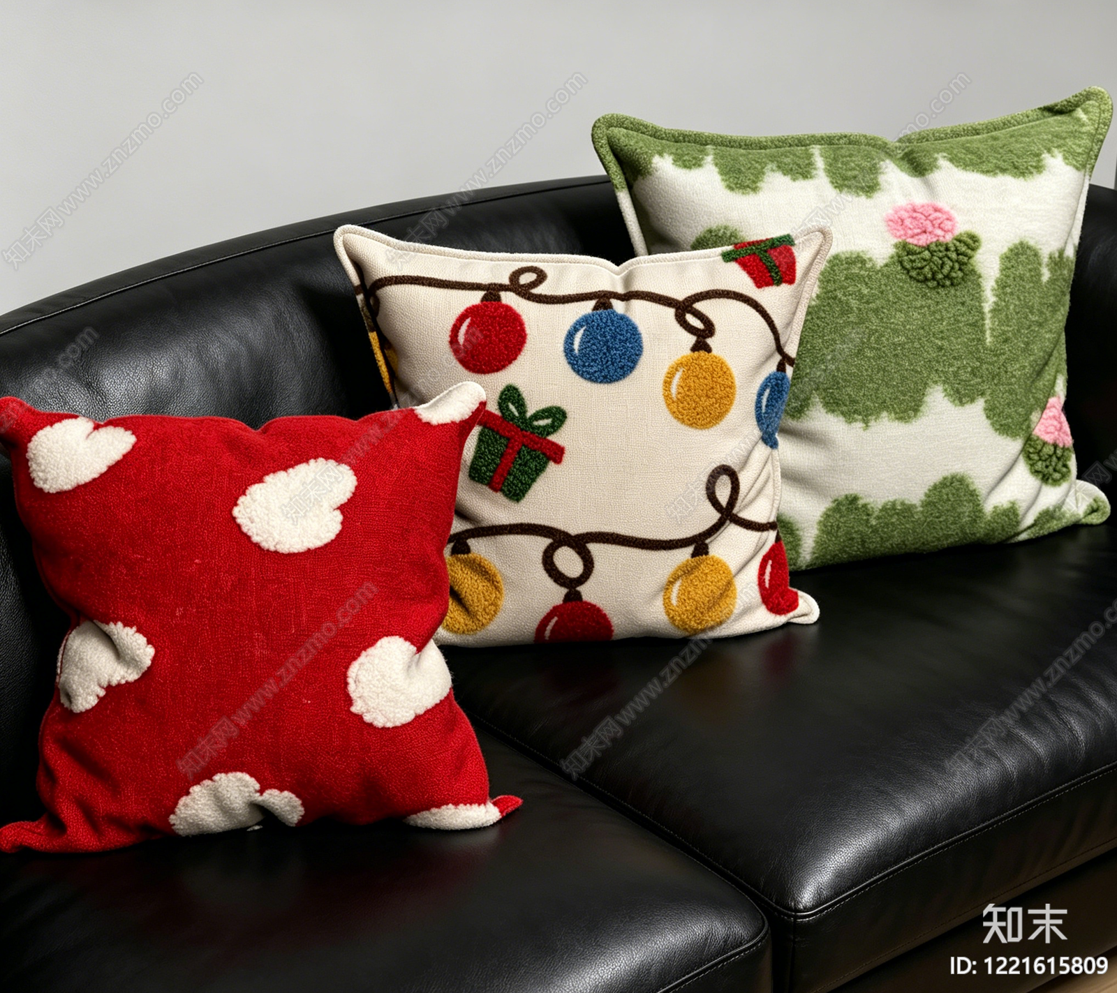 现代简约抱枕SU模型下载【ID:1221615809】
