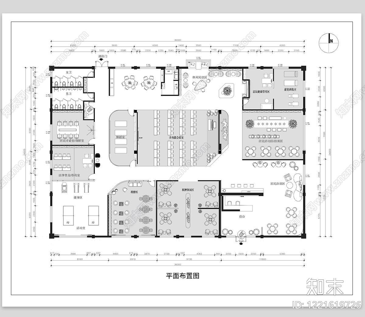 活动中心CAD图纸