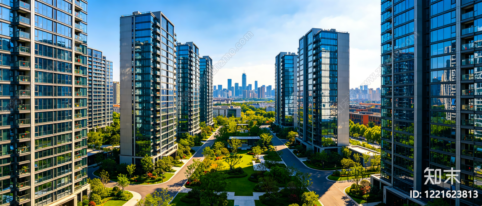 现代小区HDR贴图下载【ID:1221623813】