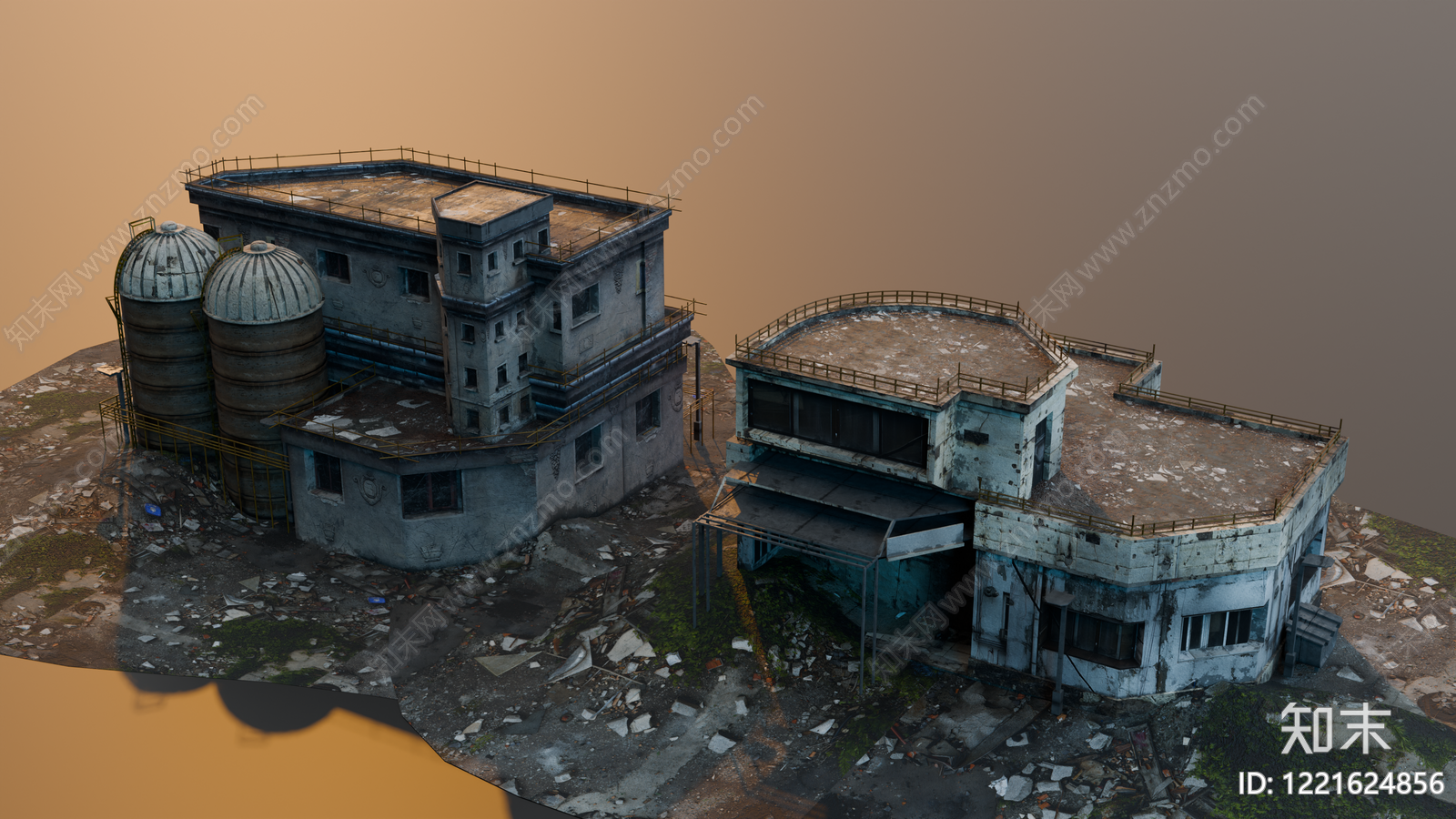复古工业风其他工业建筑SU模型下载【ID:1221624856】