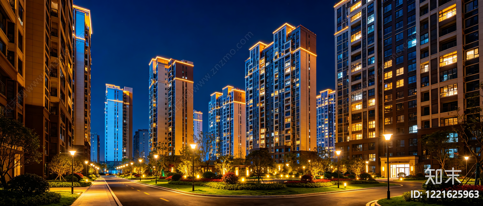 现代小区HDR贴图下载【ID:1221625963】