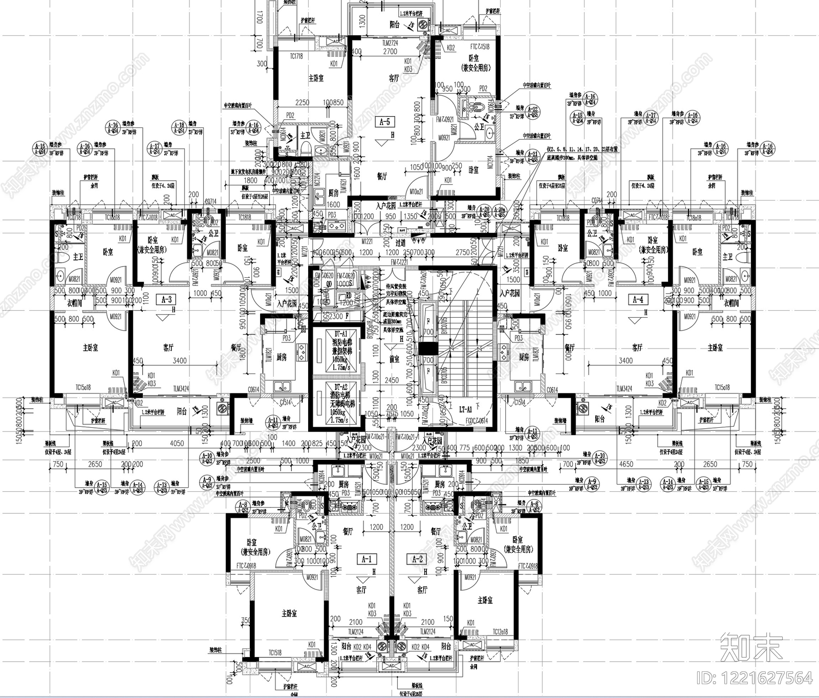 住宅楼建筑CAD图纸
