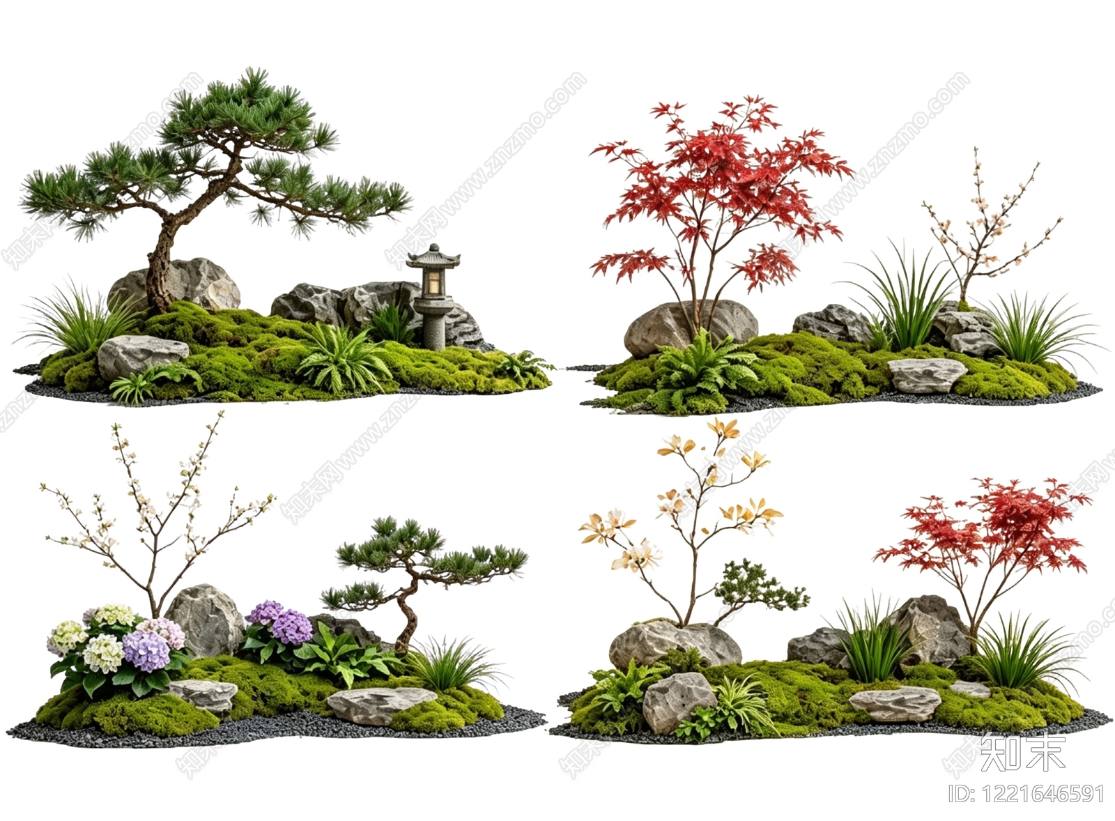 禅意花境SU模型下载【ID:1221646591】