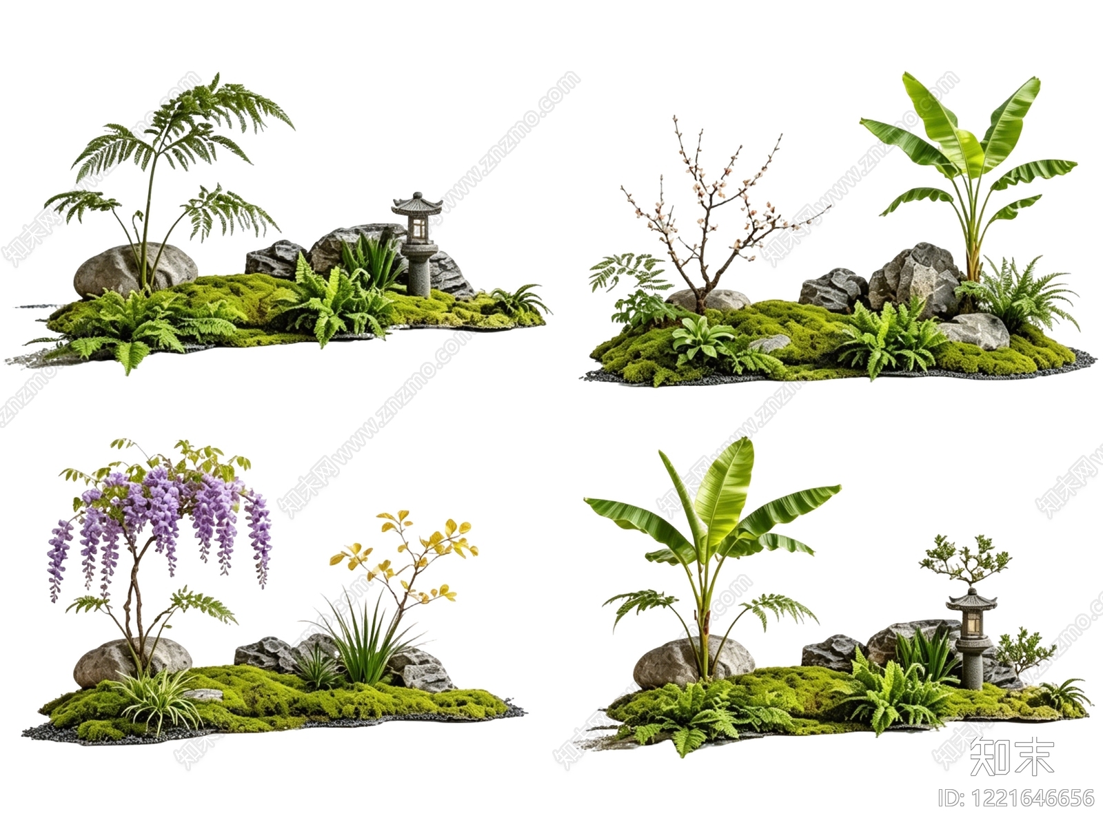 禅意花境SU模型下载【ID:1221646656】
