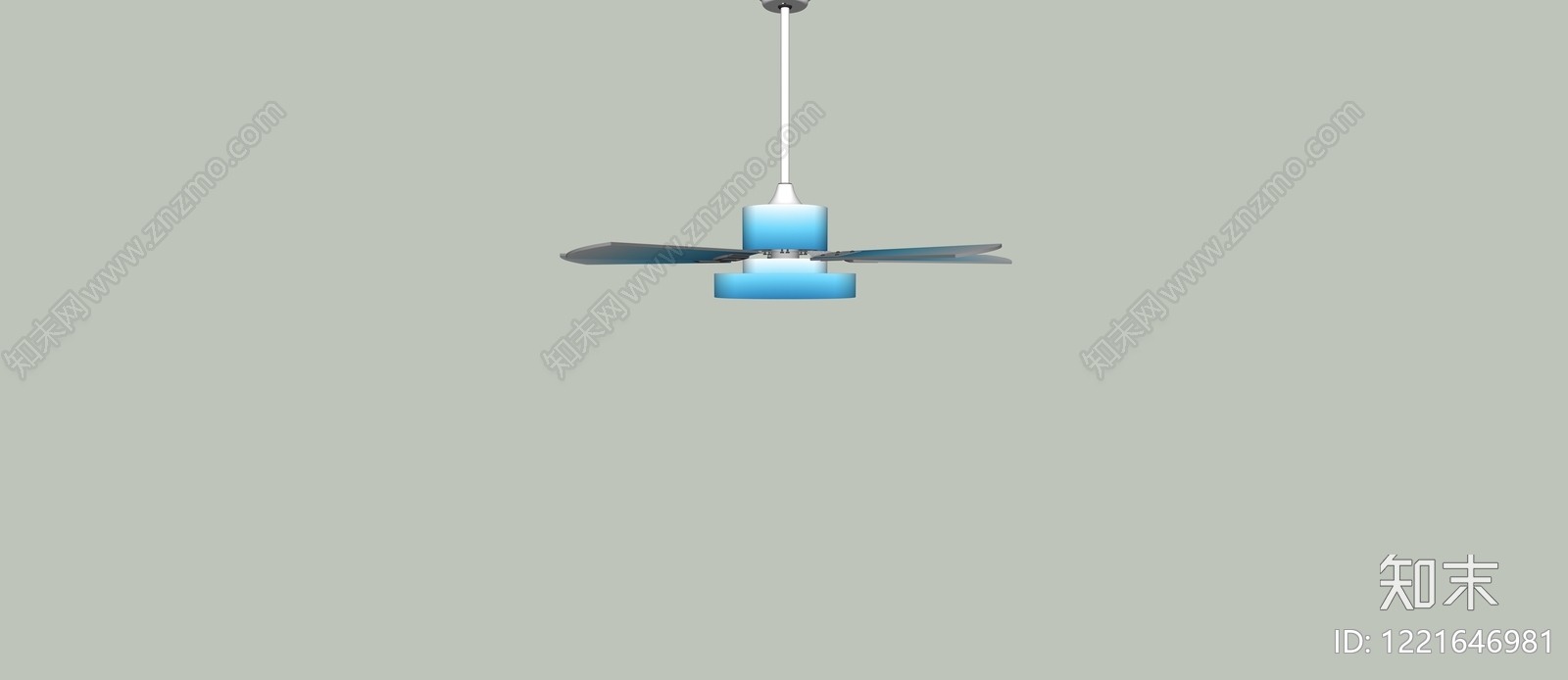 现代简约风扇灯3D模型下载【ID:1221646981】