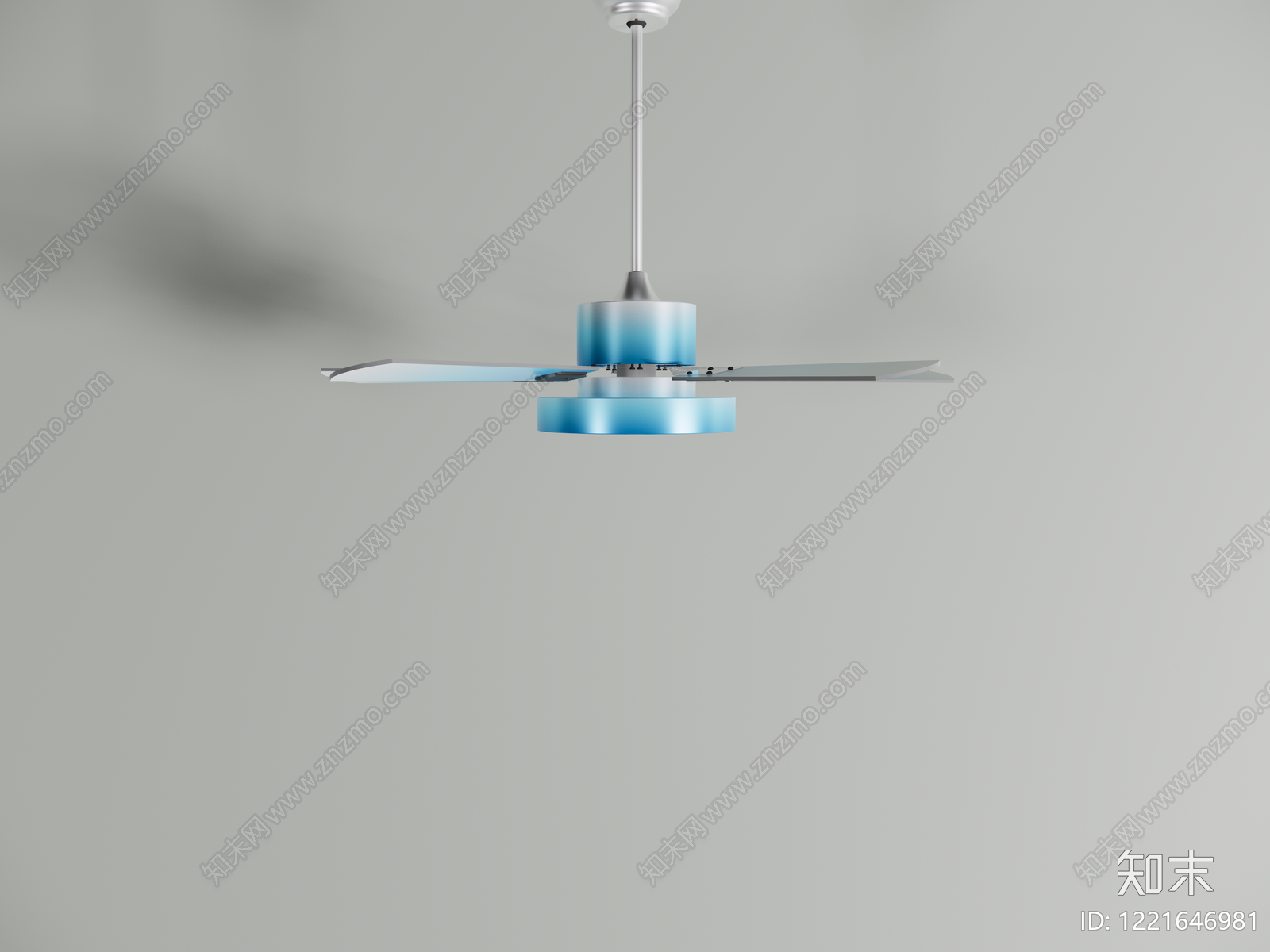 现代简约风扇灯3D模型下载【ID:1221646981】