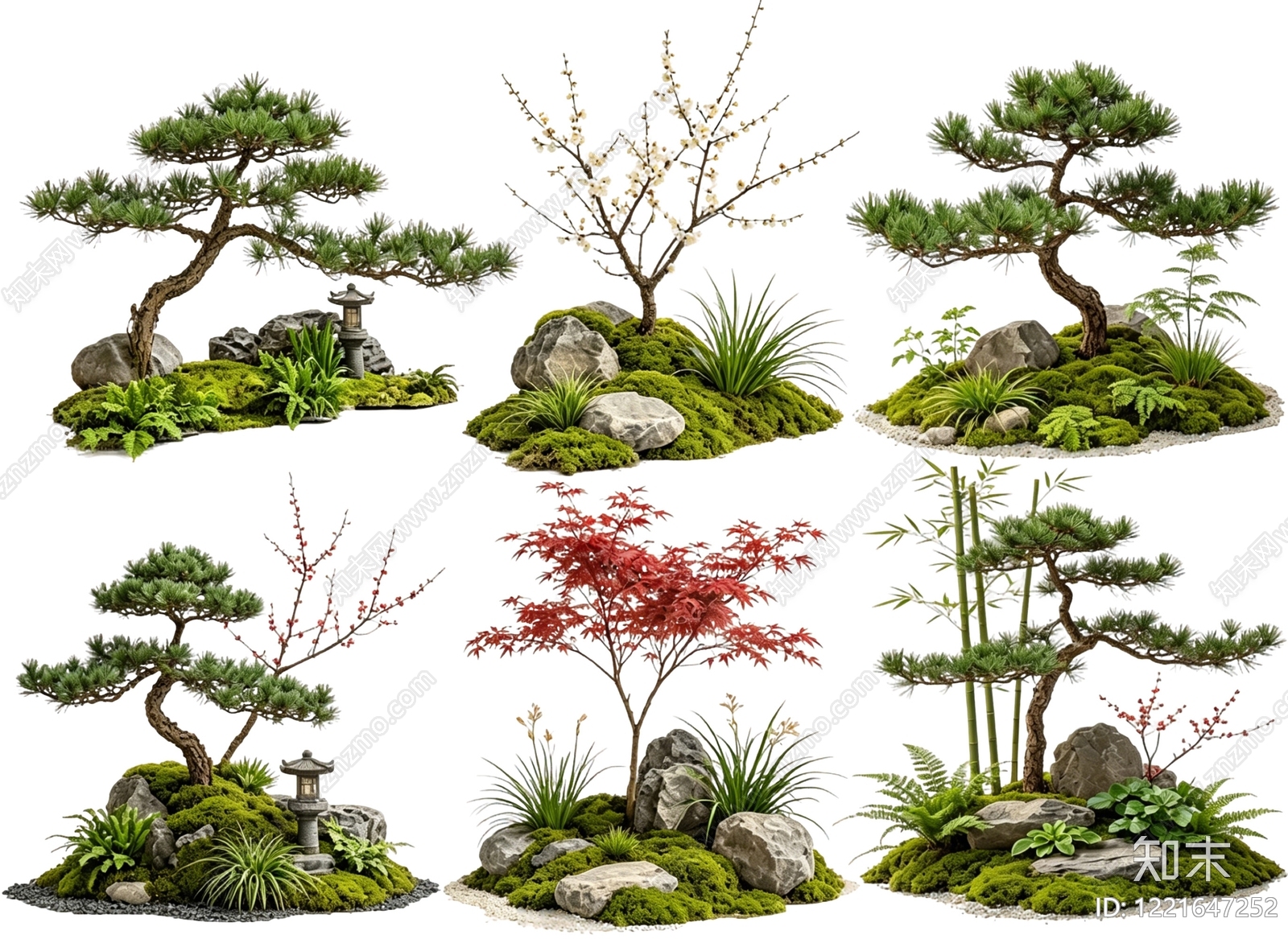 日式花境SU模型下载【ID:1221647252】