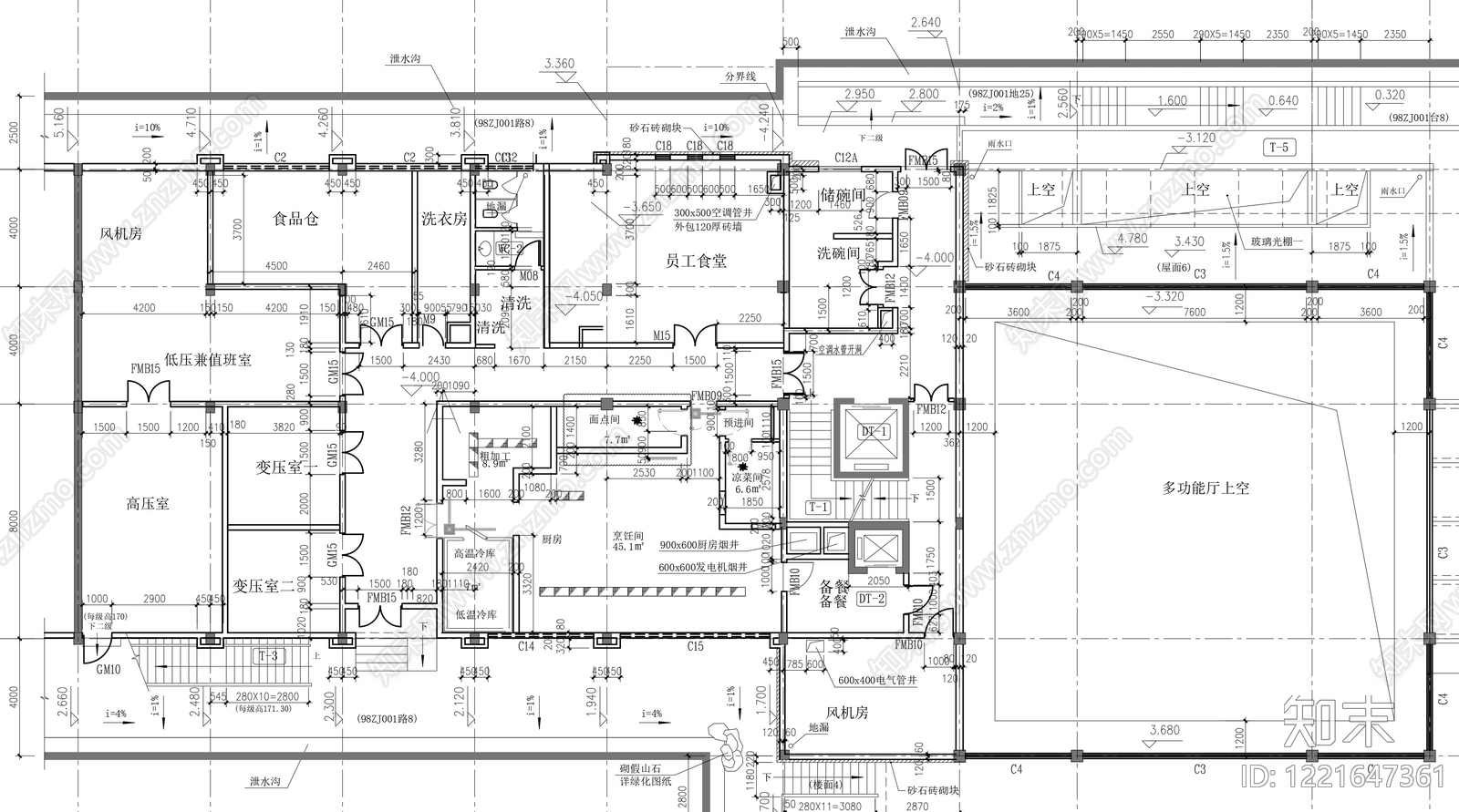 酒店建筑cad施工图下载【ID:1221647361】