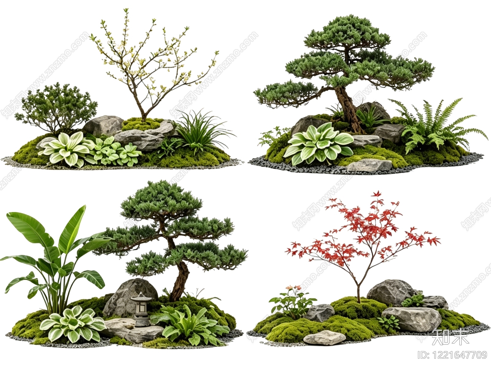 禅意花境SU模型下载【ID:1221647709】
