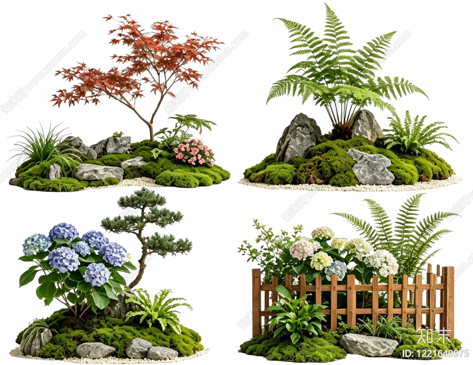 禅意花境SU模型下载【ID:1221649975】