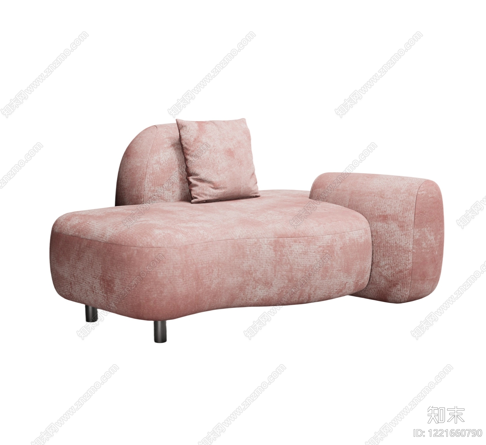 奶油风贵妃椅3D模型下载【ID:1221660790】