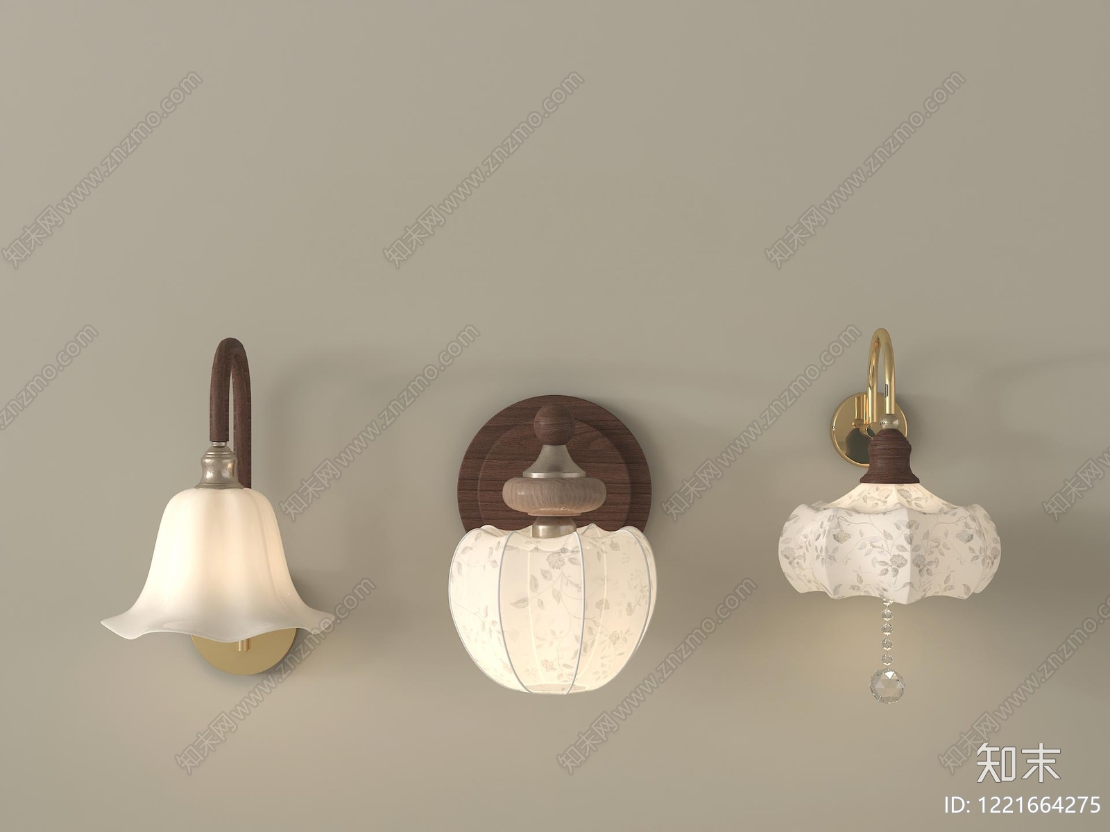 中古风儿童壁灯3D模型下载【ID:1221664275】