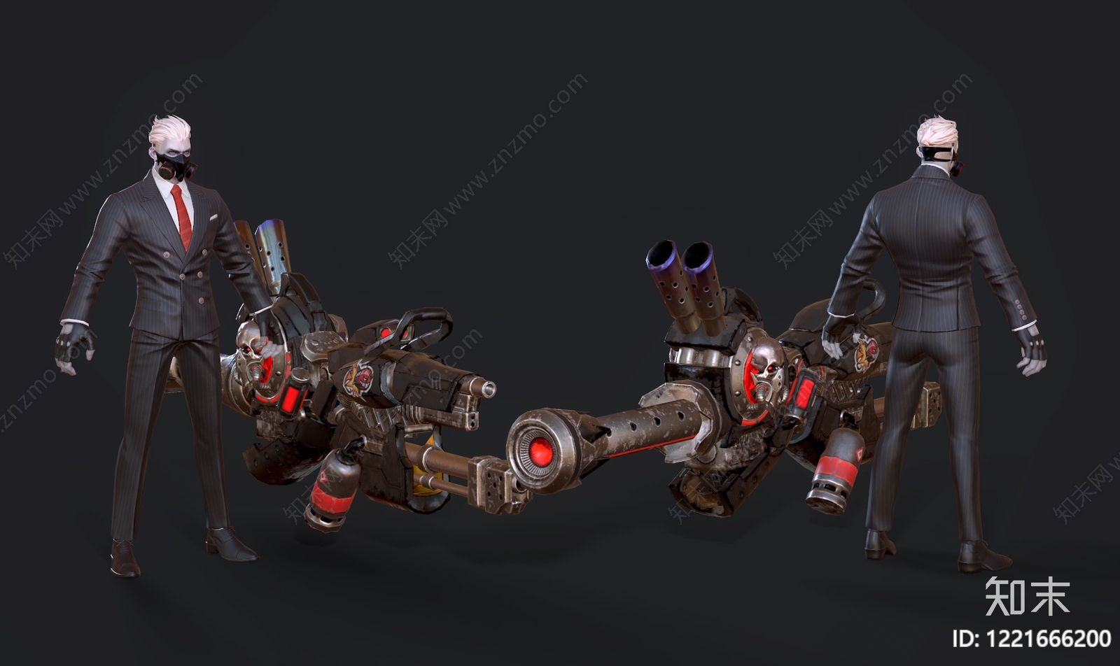 null虚拟人物3D模型渲染效果图