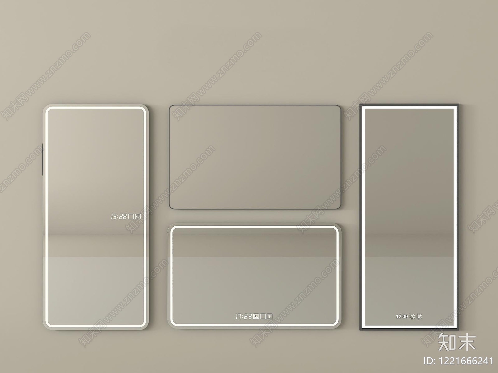 极简镜子3D模型下载【ID:1221666241】