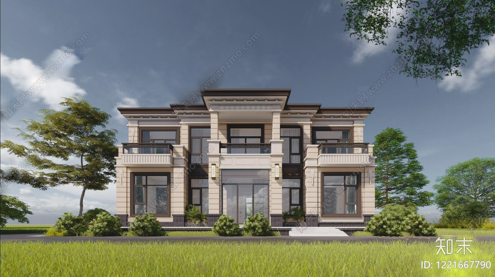 别墅建筑cad施工图下载【ID:1221667790】