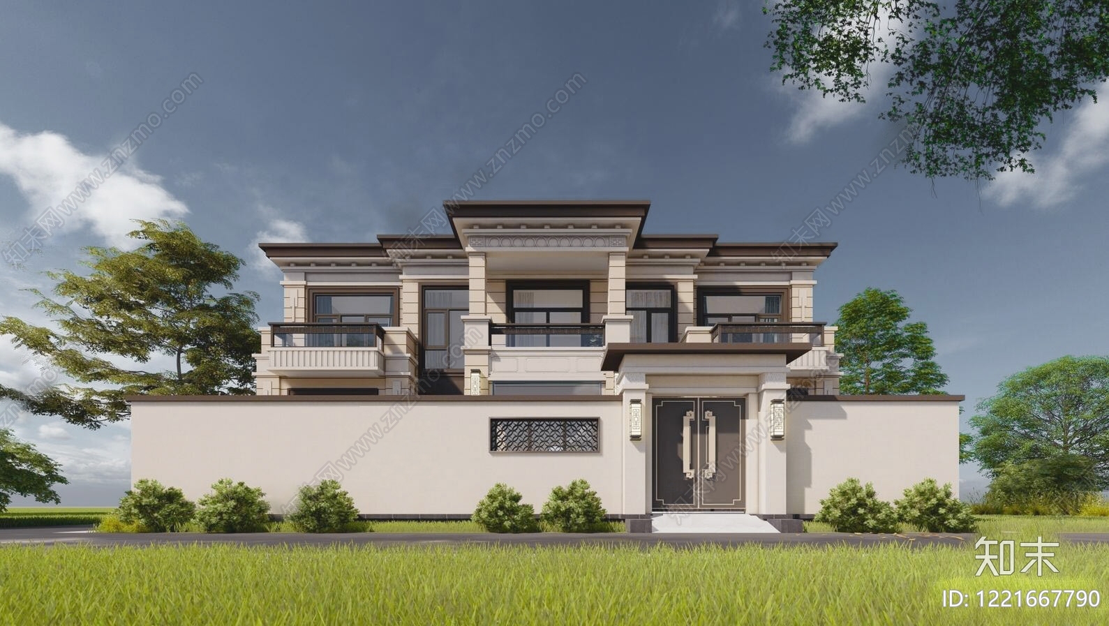 别墅建筑cad施工图下载【ID:1221667790】