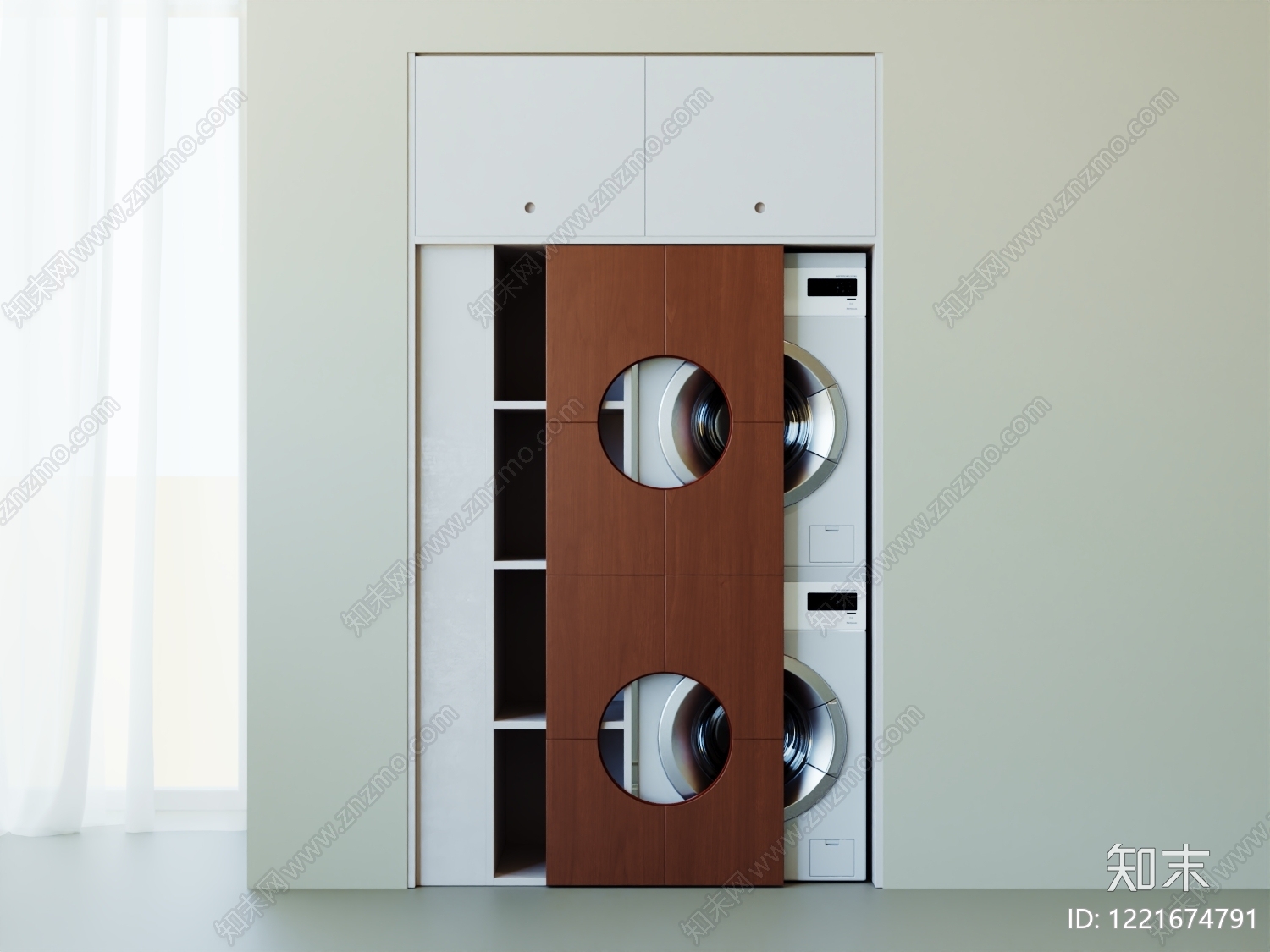 XX洗衣机柜3D模型下载【ID:1221674791】
