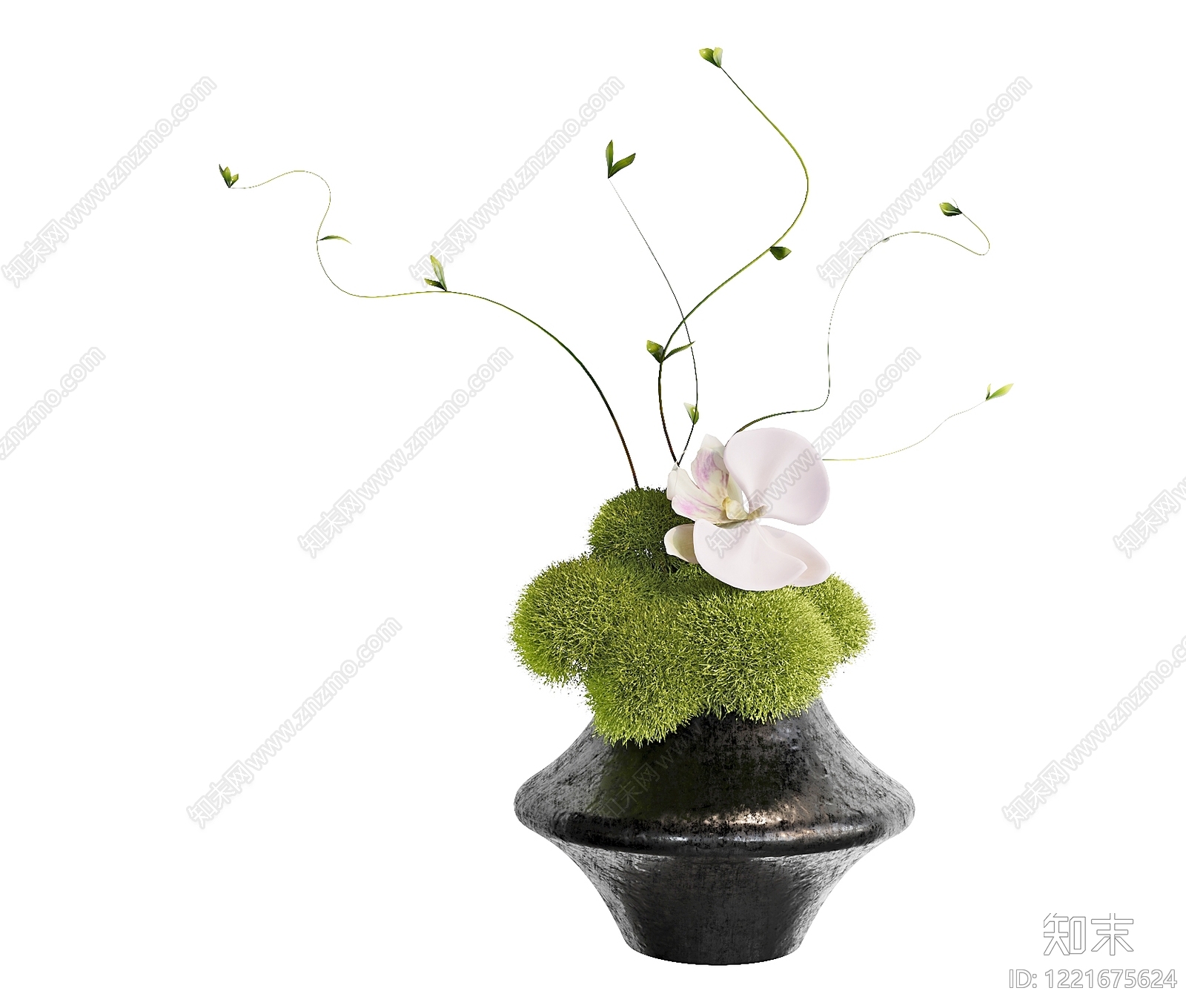 禅意花艺SU模型下载【ID:1221675624】