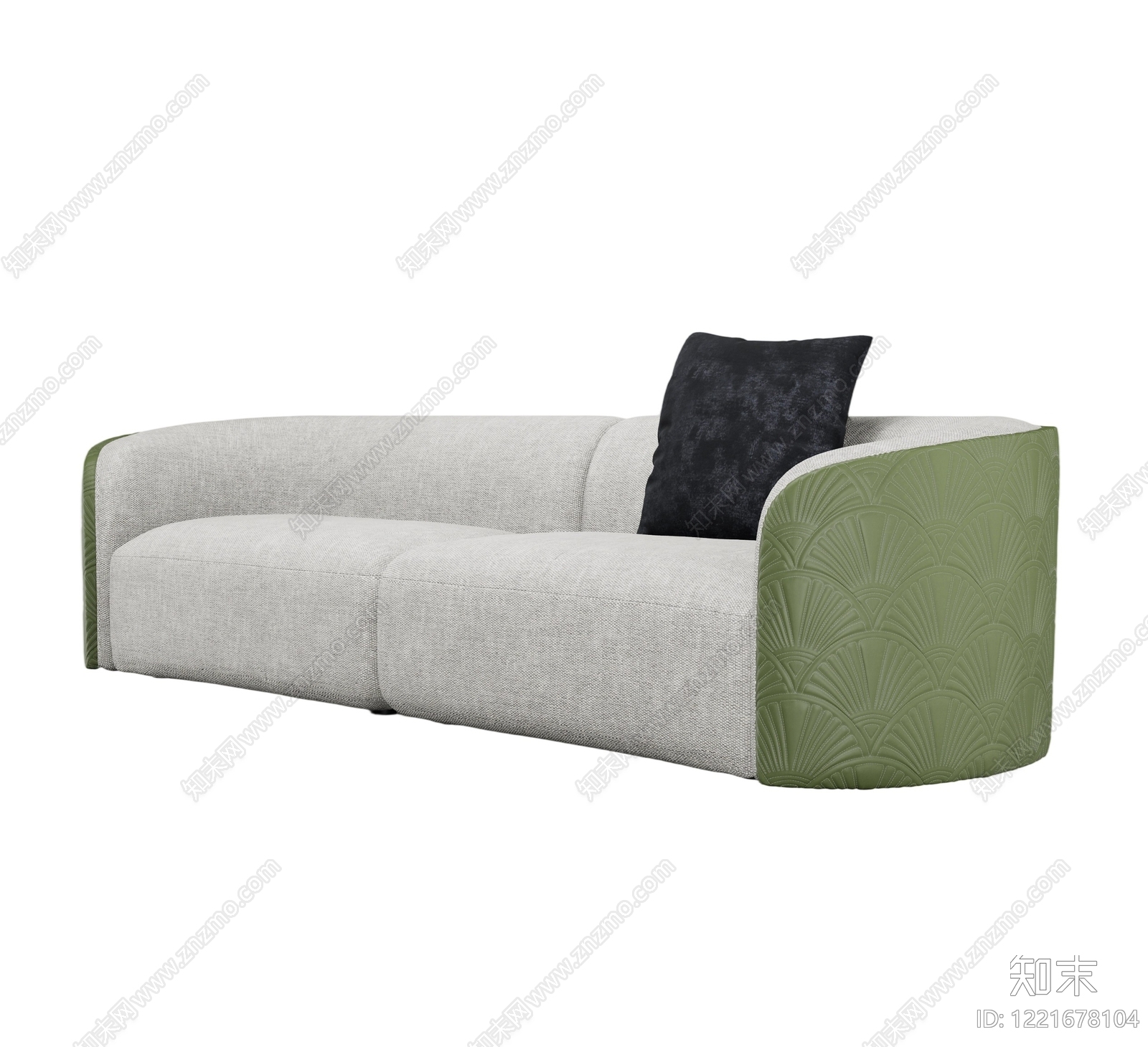 现代简约双人沙发3D模型下载【ID:1221678104】