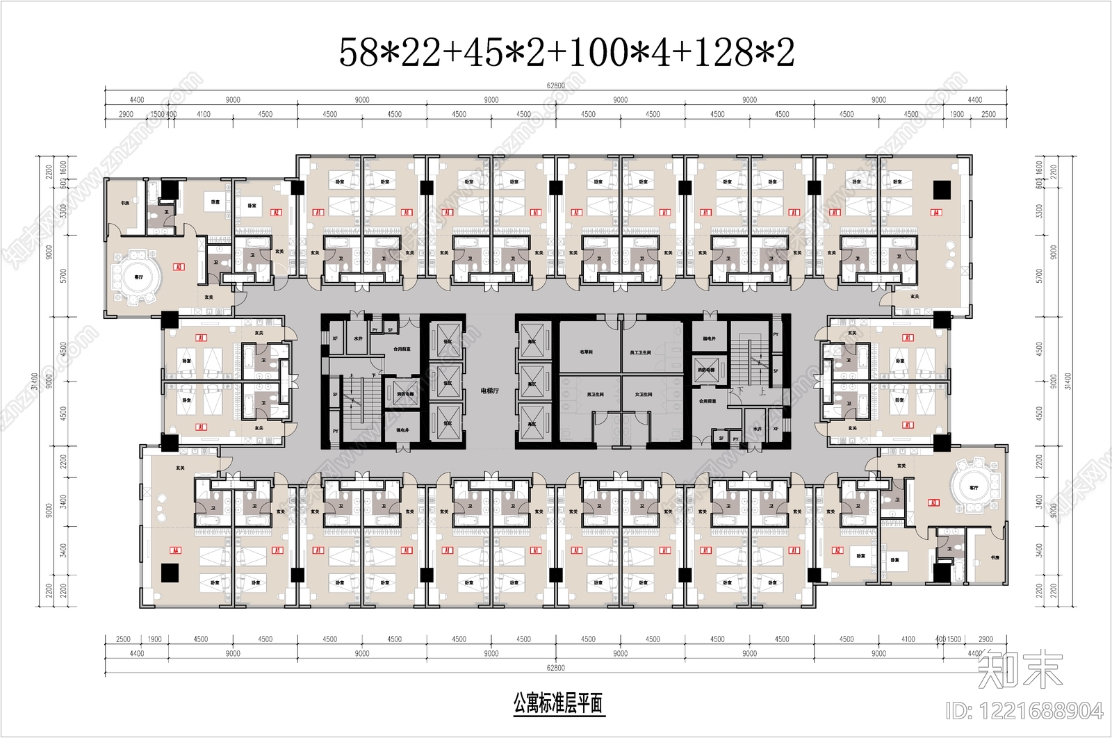 公寓建筑CAD图纸