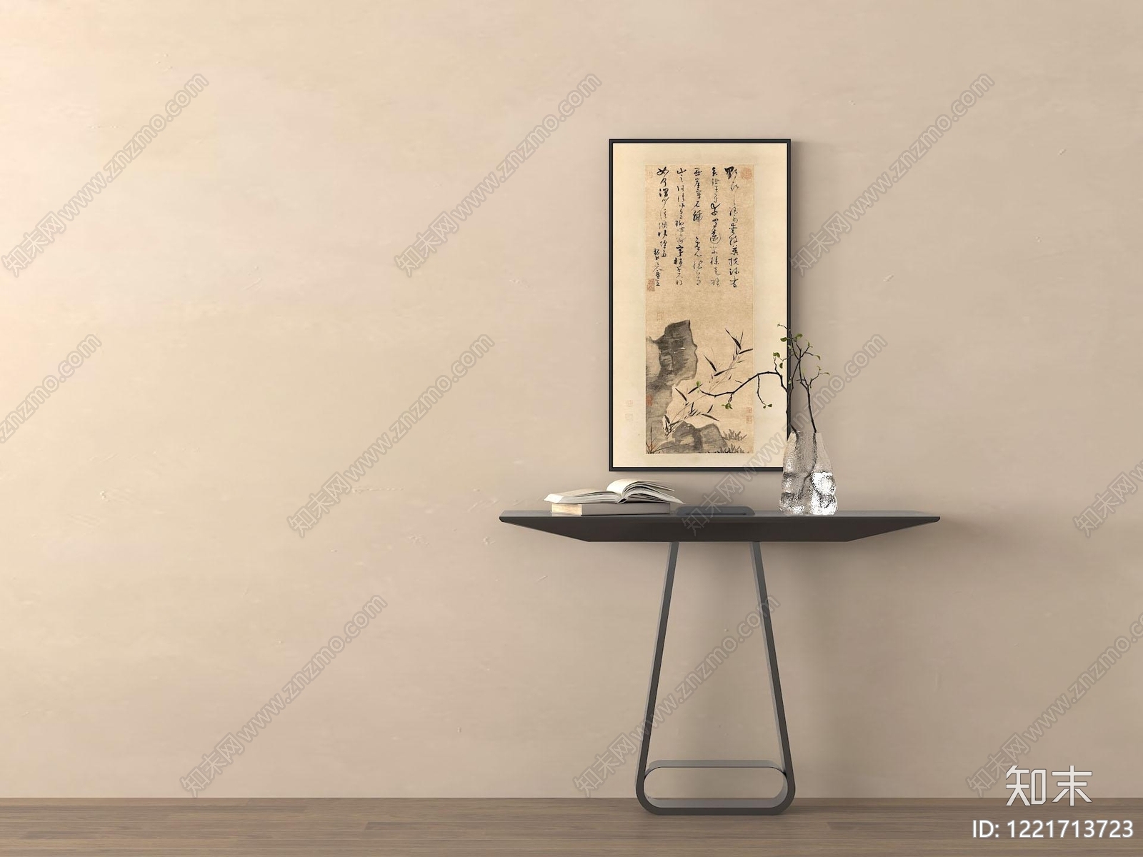 新中式玄关3D模型下载【ID:1221713723】
