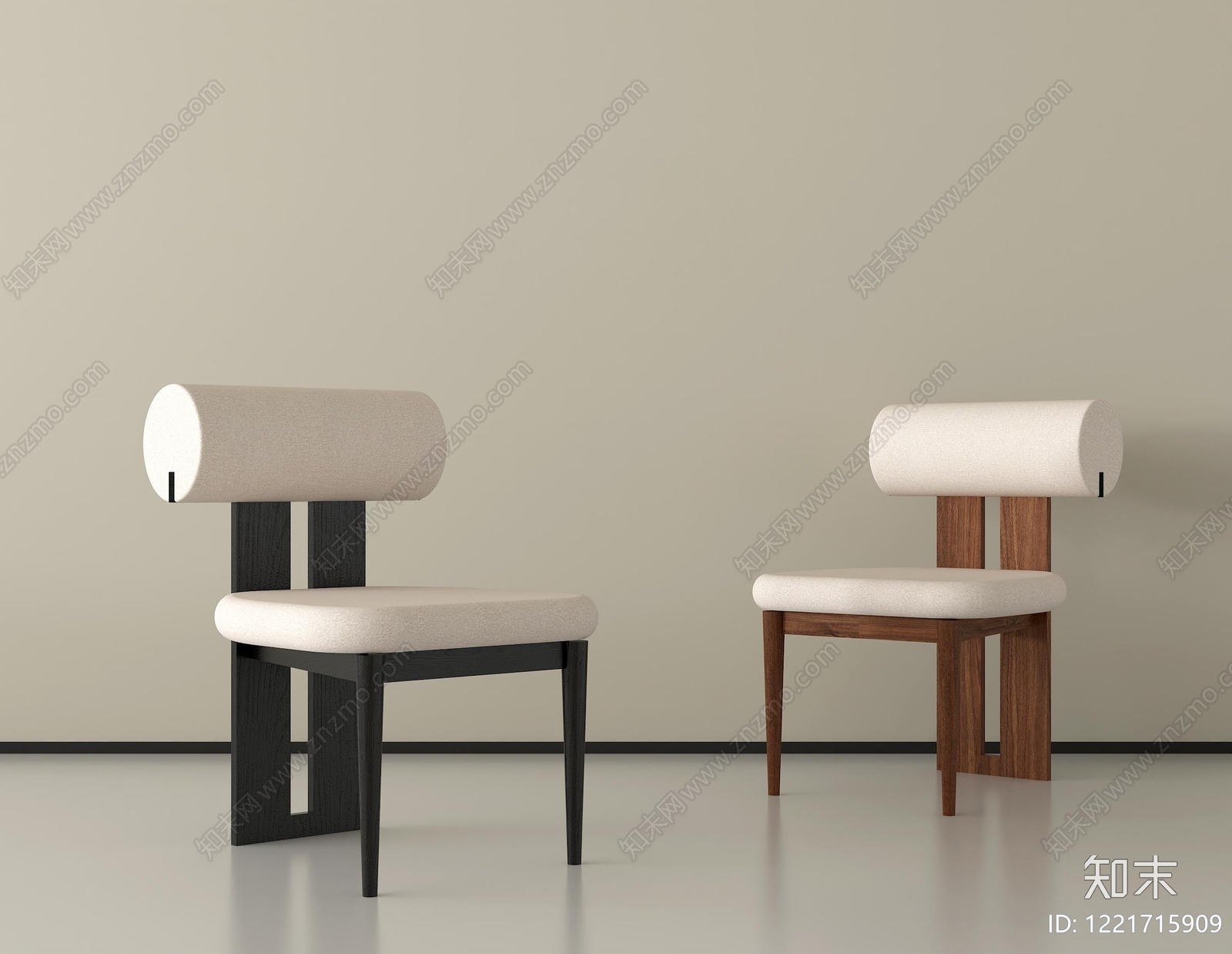 极简餐椅SU模型下载【ID:1221715909】