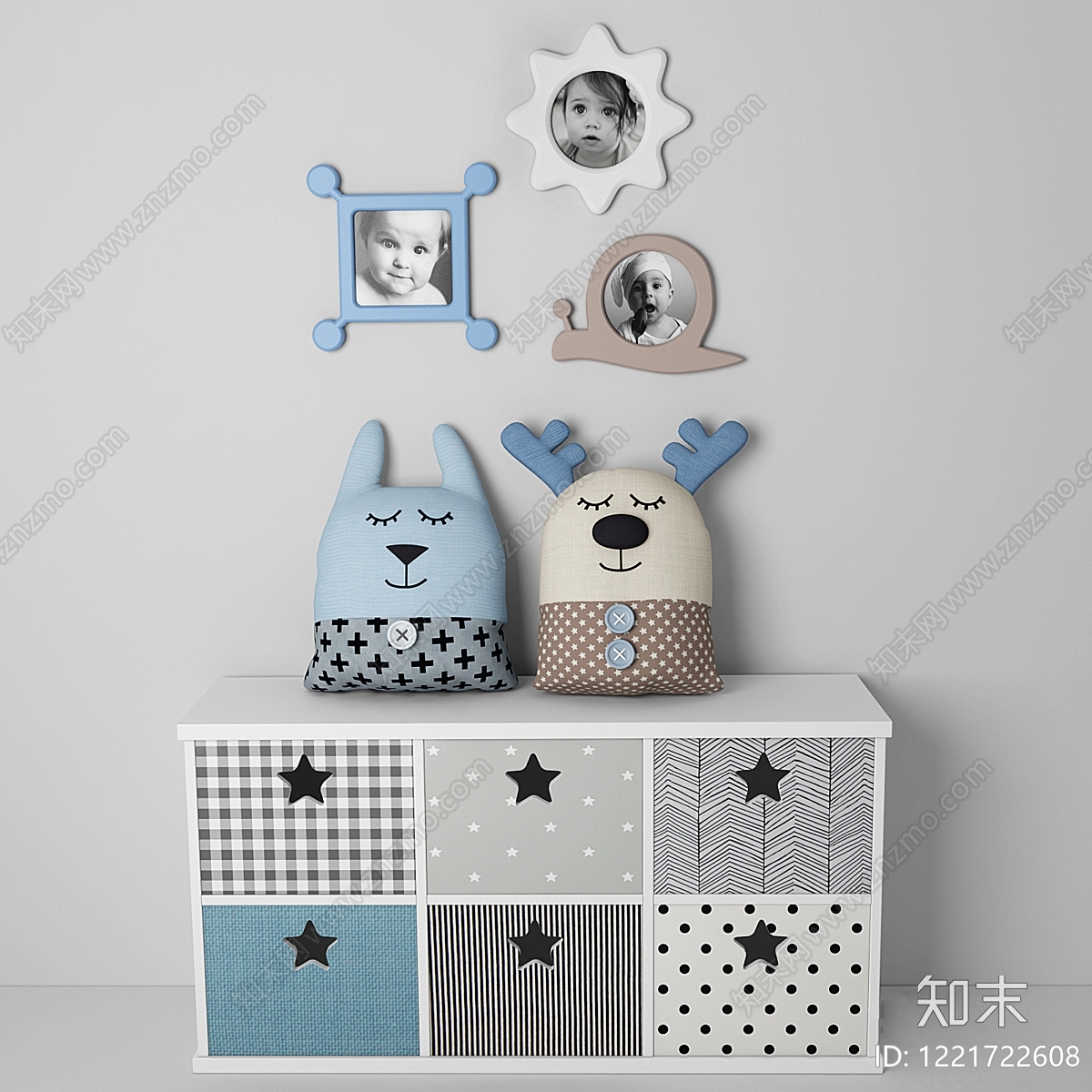 北欧储物柜3D模型下载【ID:1221722608】