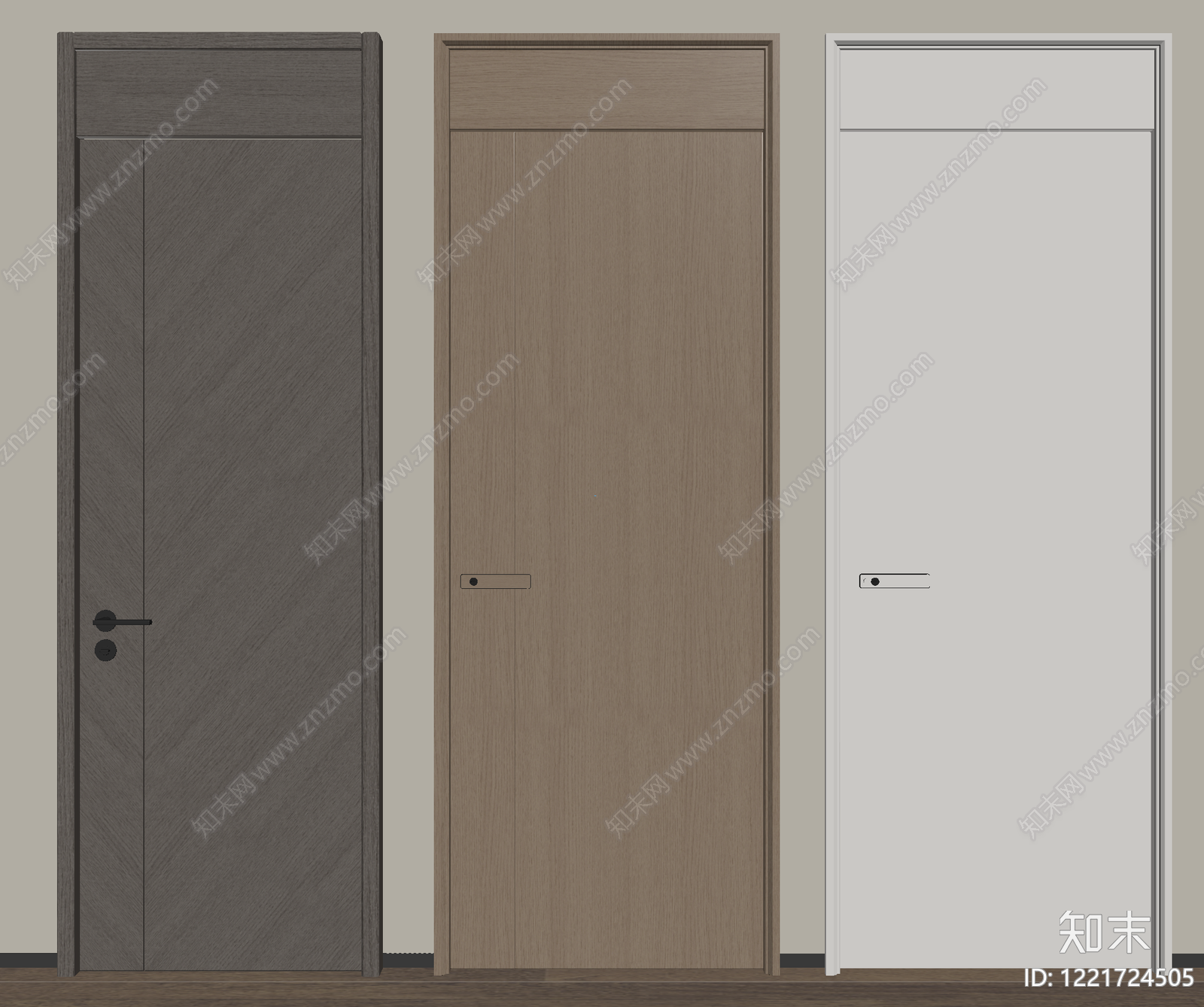 极简单开门SU模型下载【ID:1221724505】