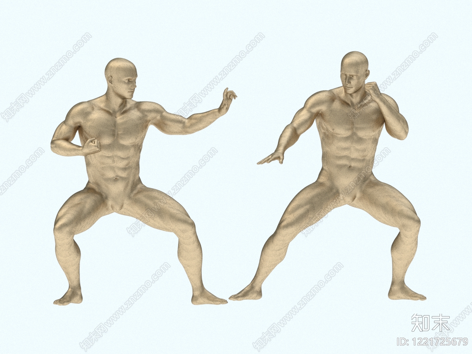 null虚拟人物3D模型渲染效果图
