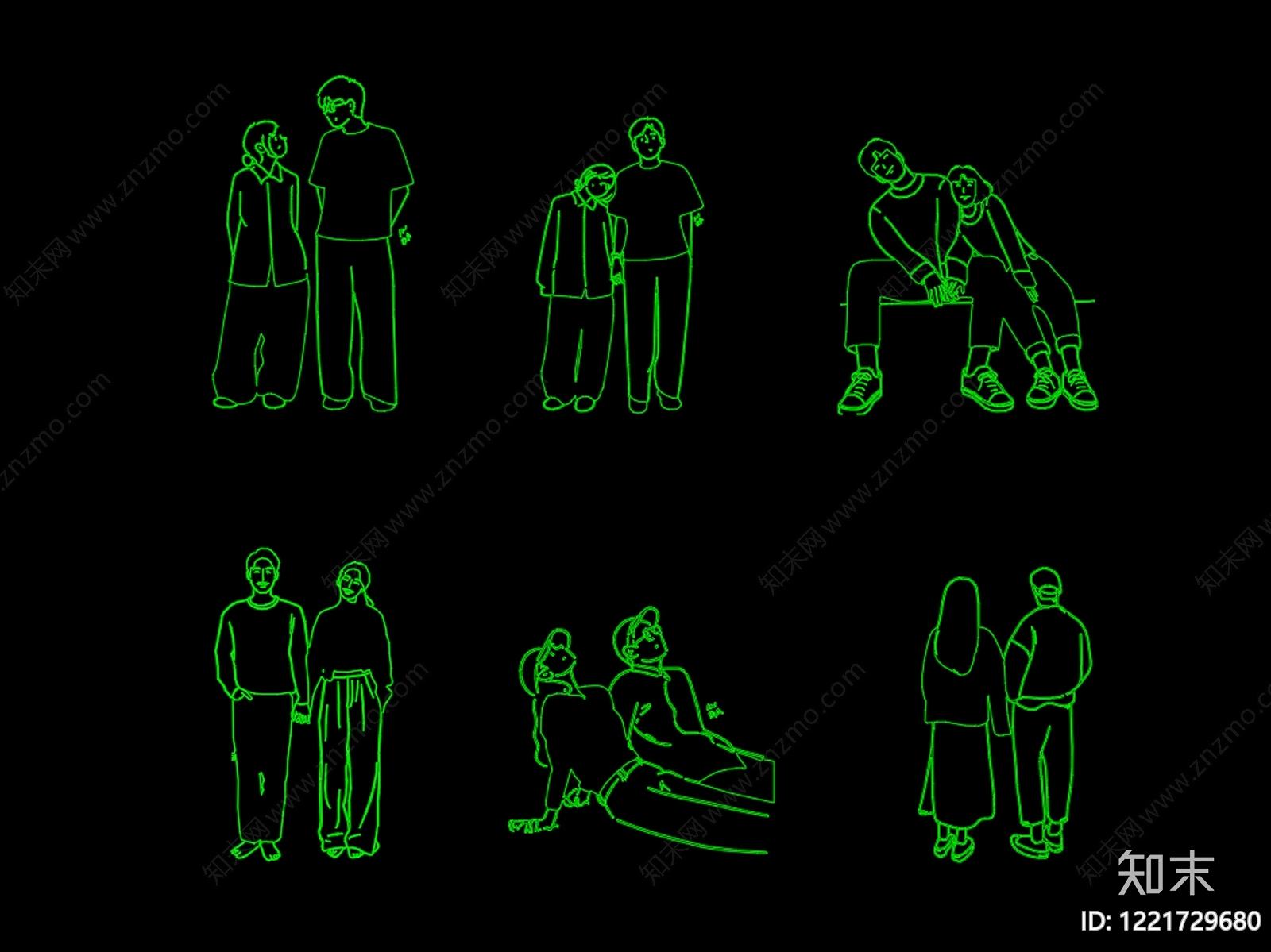 人物cad施工图下载【ID:1221729680】
