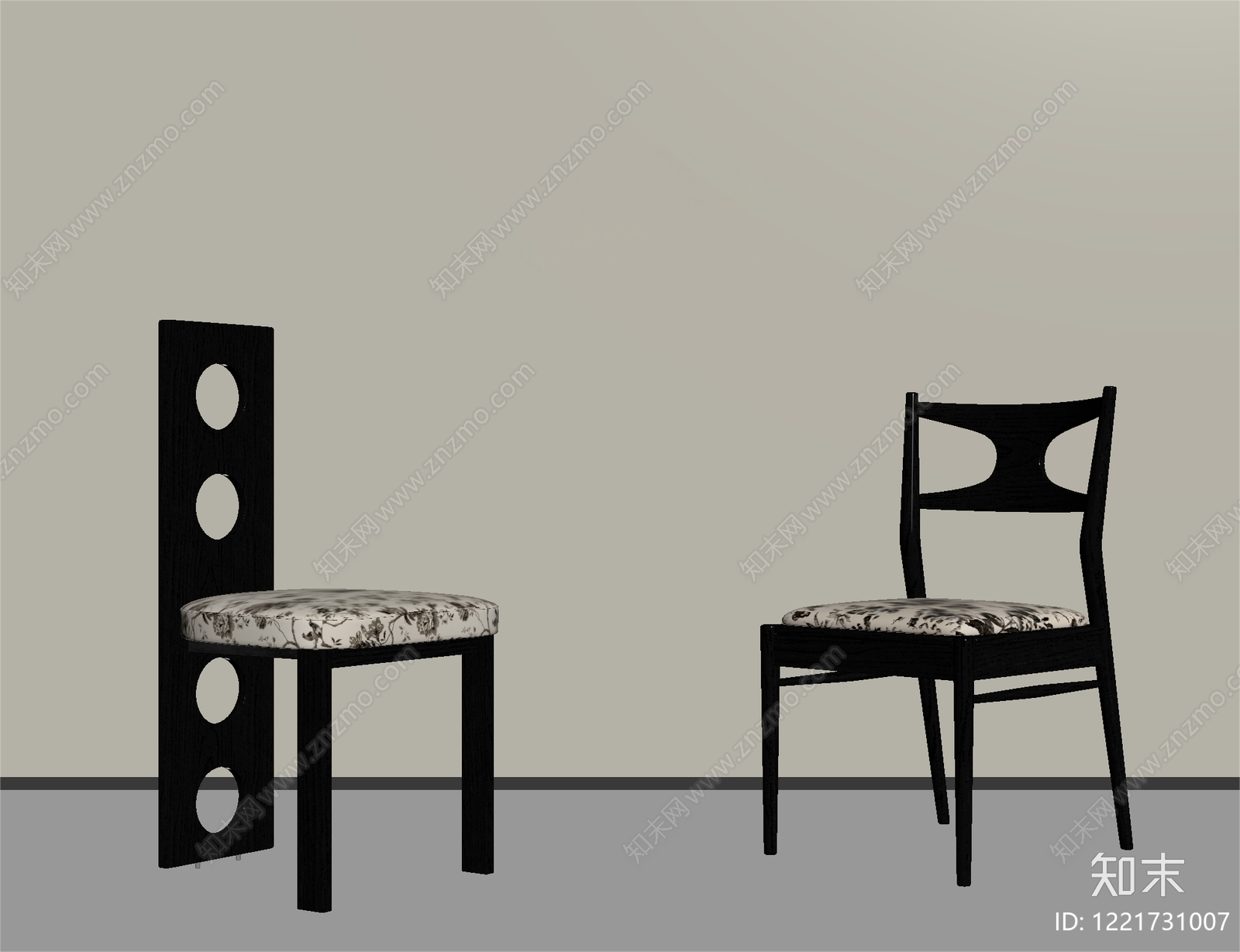 中古风餐椅SU模型下载【ID:1221731007】